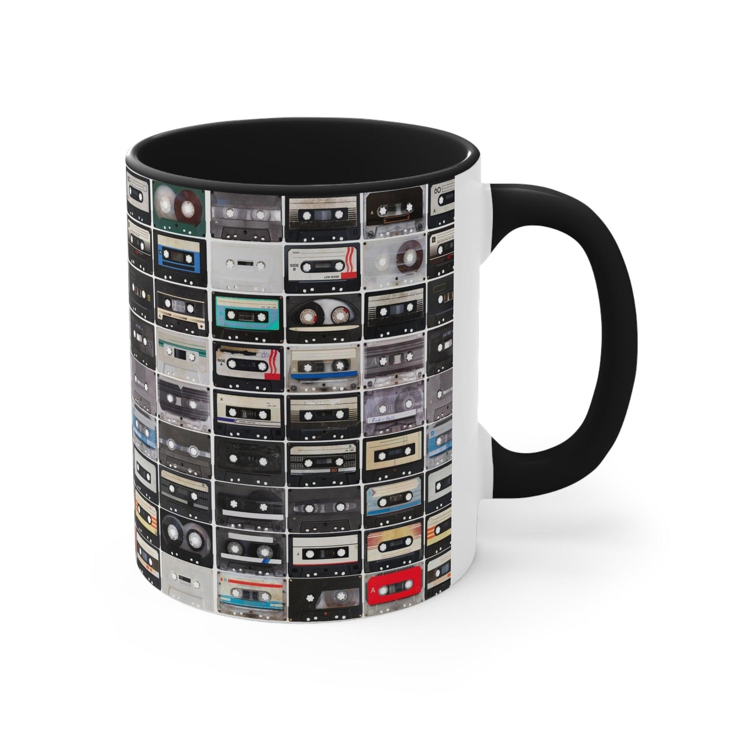 Cassettes Accent Coffee Mug, 11oz - Lizard Vigilante