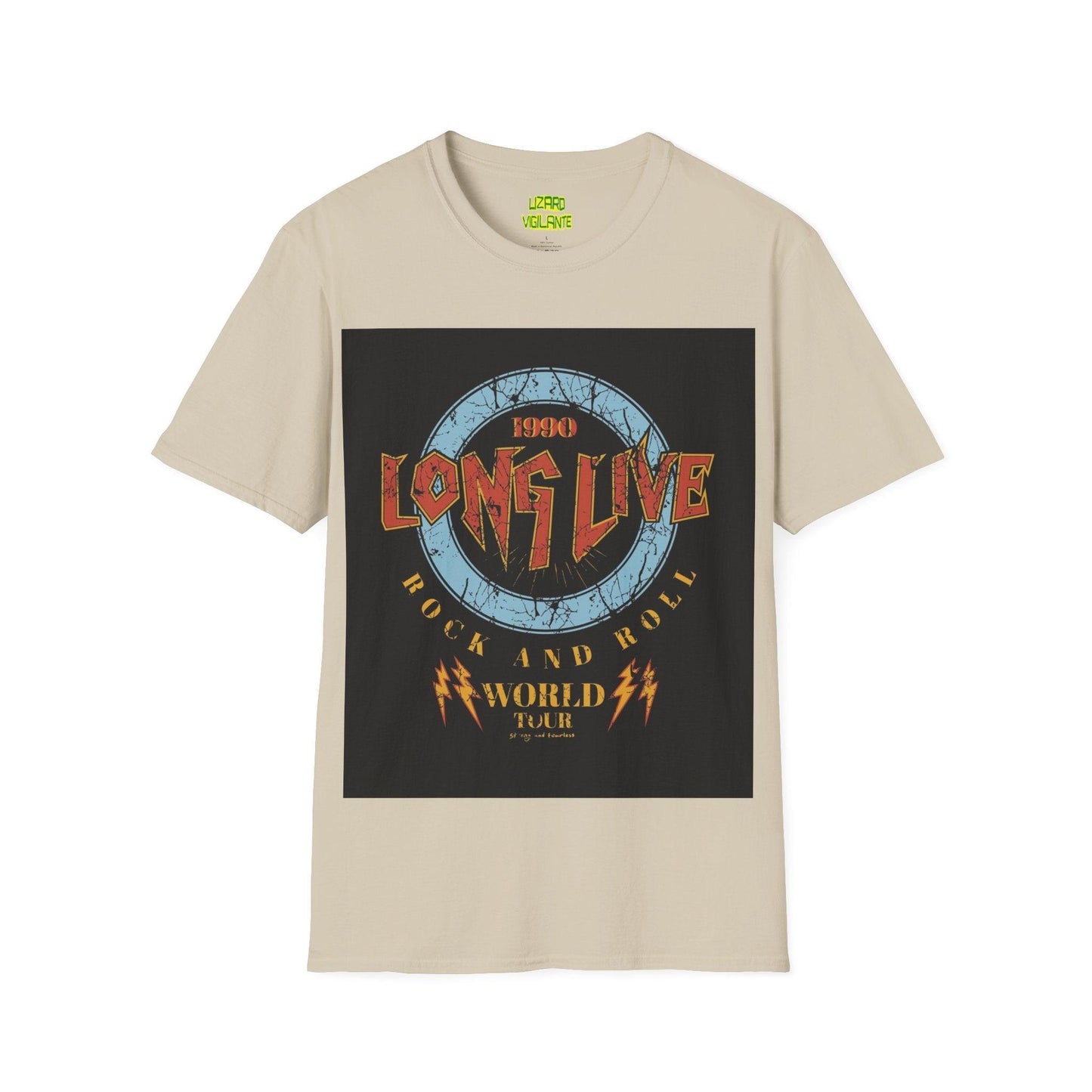 Long Live Rock And Roll Unisex Softstyle T-Shirt - Lizard Vigilante