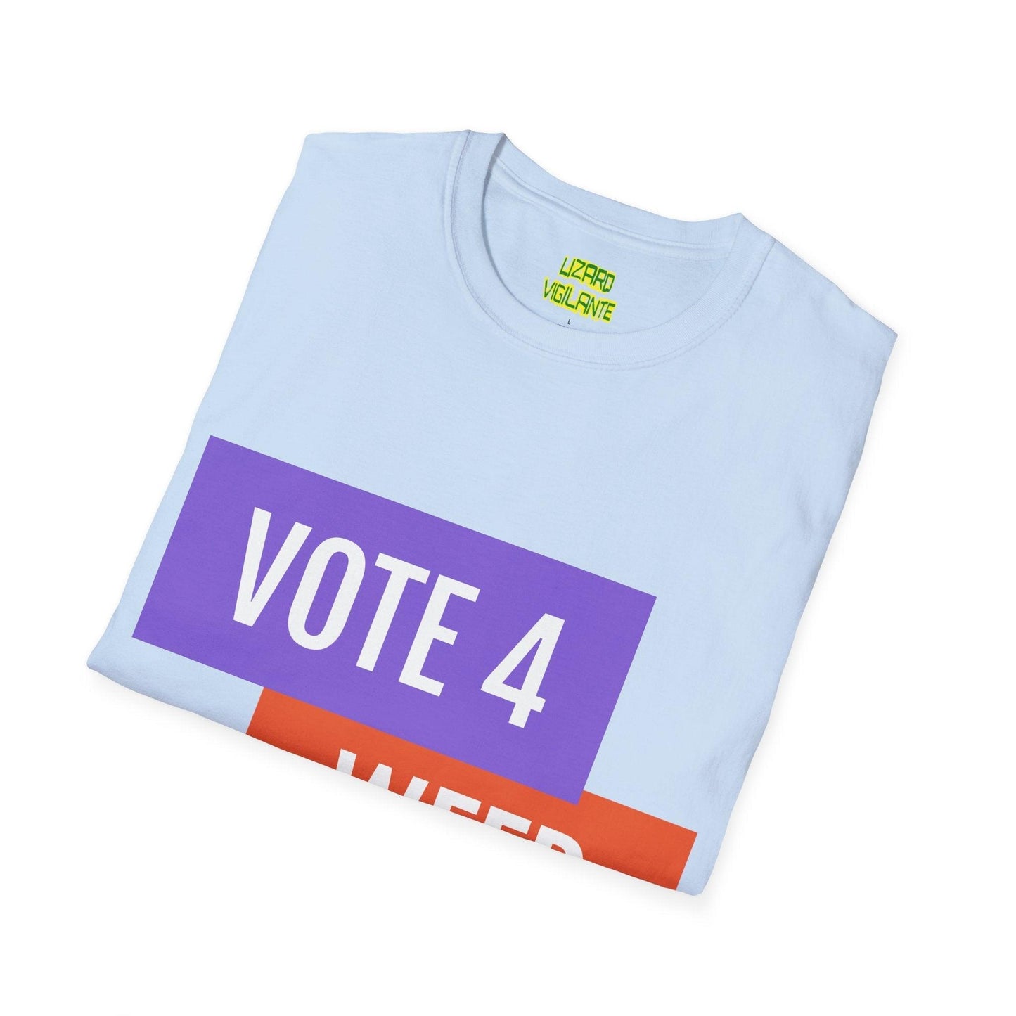 VOTE 4 WEED Unisex Softstyle T-Shirt / Pot Tee - Lizard Vigilante