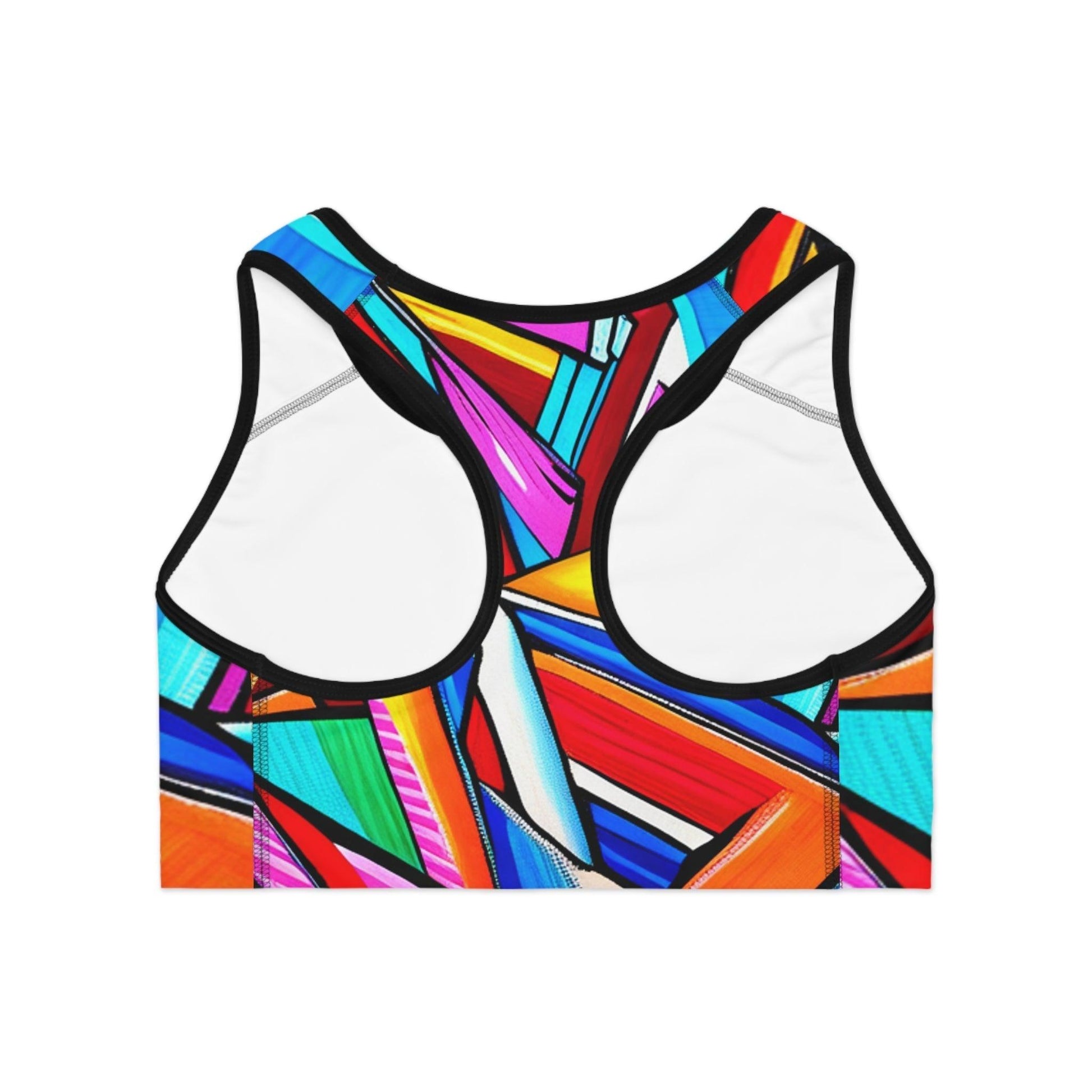 Geometrocide Sports Bra - Lizard Vigilante