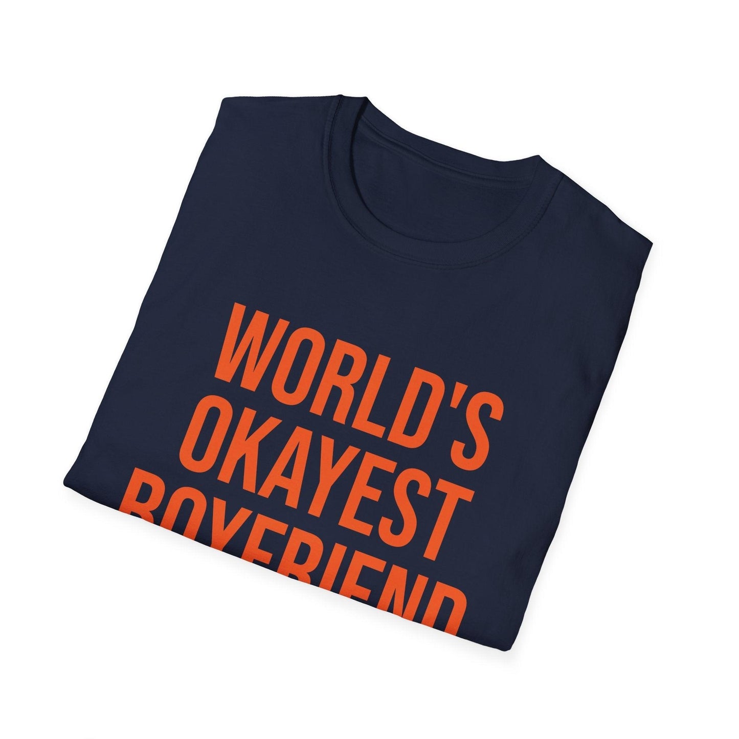 World's Okayest Boyfriend Unisex Softstyle T-Shirt - Lizard Vigilante