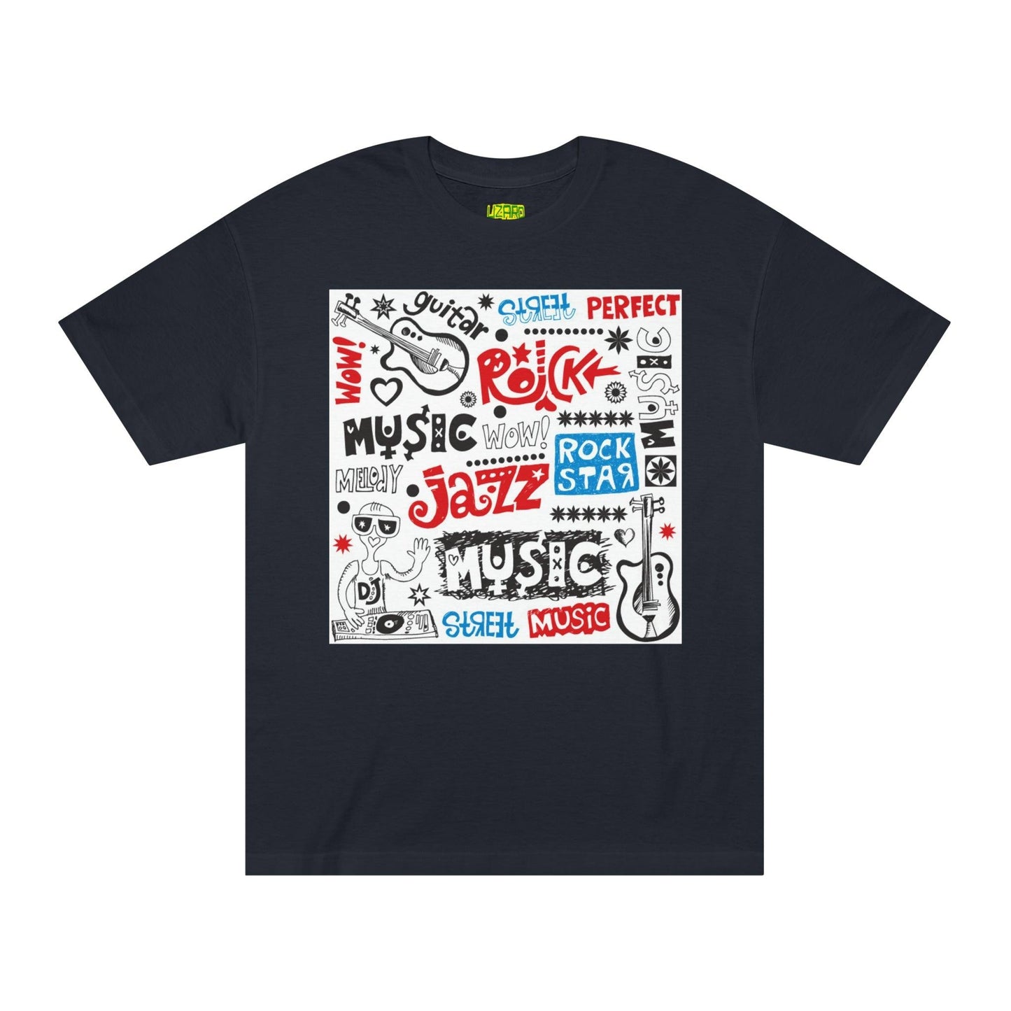 Music Doodle Collage' Unisex Classic Tee - Lizard Vigilante