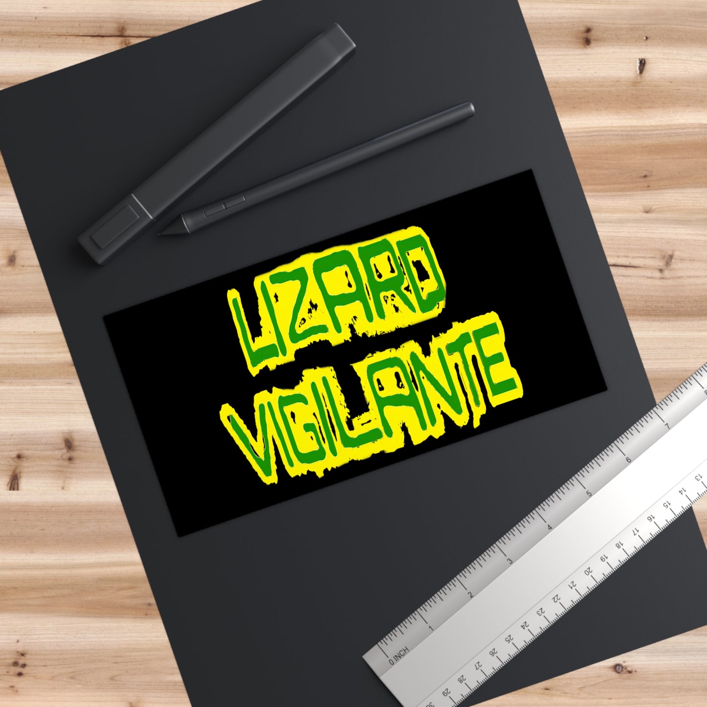 Lizard Vigilante Bumper Stickers - Premium Paper products from Printify - Just $9.99! Shop now at Lizard Vigilante