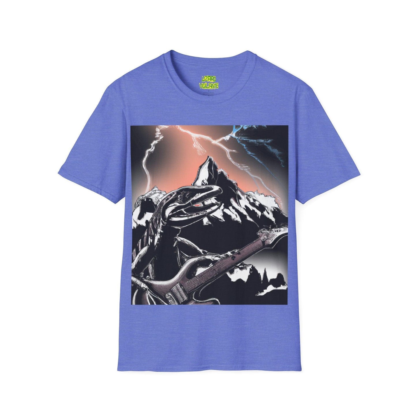 Lizard Vigilante at Mountain Unisex Softstyle T-Shirt - Lizard Vigilante