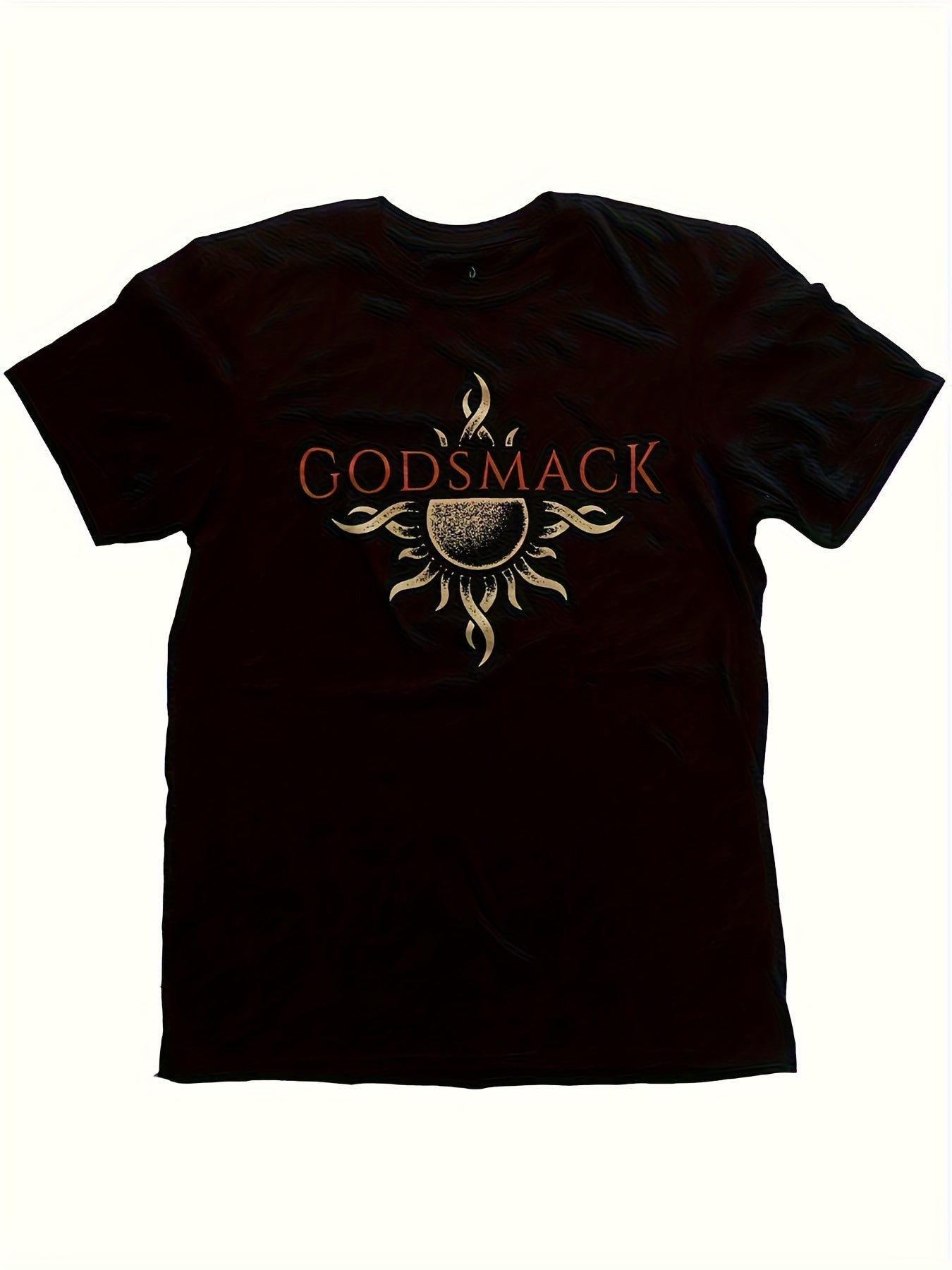 Godsmack Sun Logo Official Men's T-Shirt – Iconic Band Graphic Tee, 100% Cotton Casual Wear - Premium T-shirts from Lizard Vigilante - Just $23.88! Shop now at Lizard Vigilante