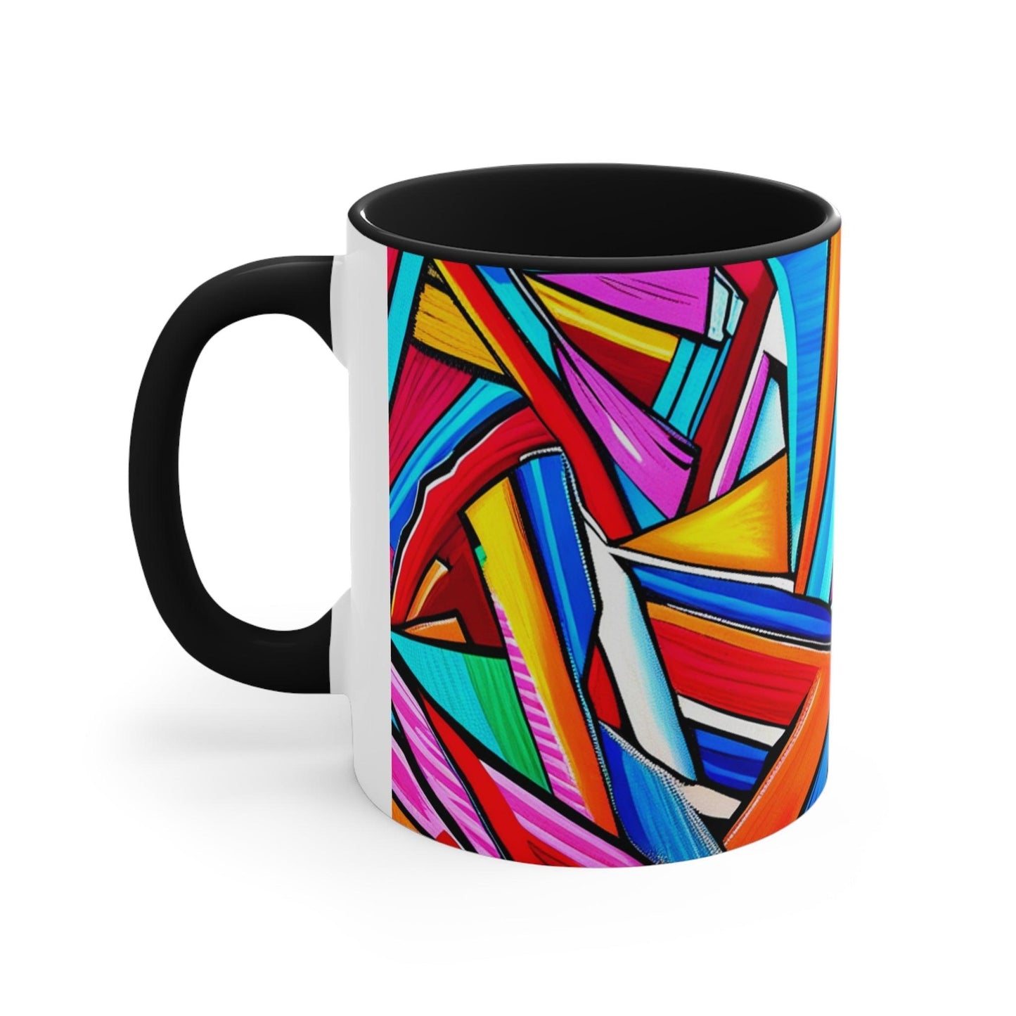 Geometrocide Accent Coffee Mug, 11oz - Lizard Vigilante