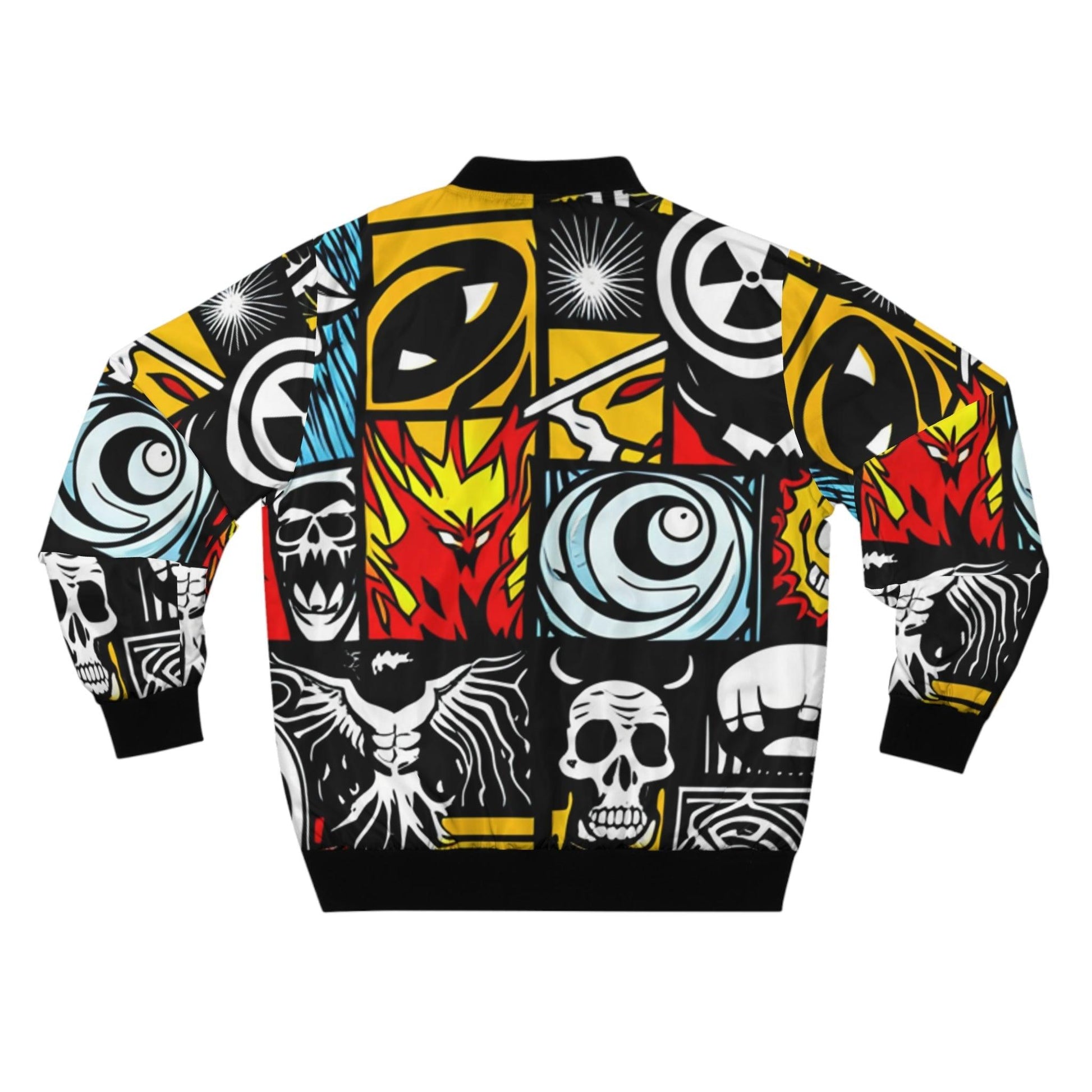 Tri-balls Men's Bomber Jacket (AOP) - Lizard Vigilante