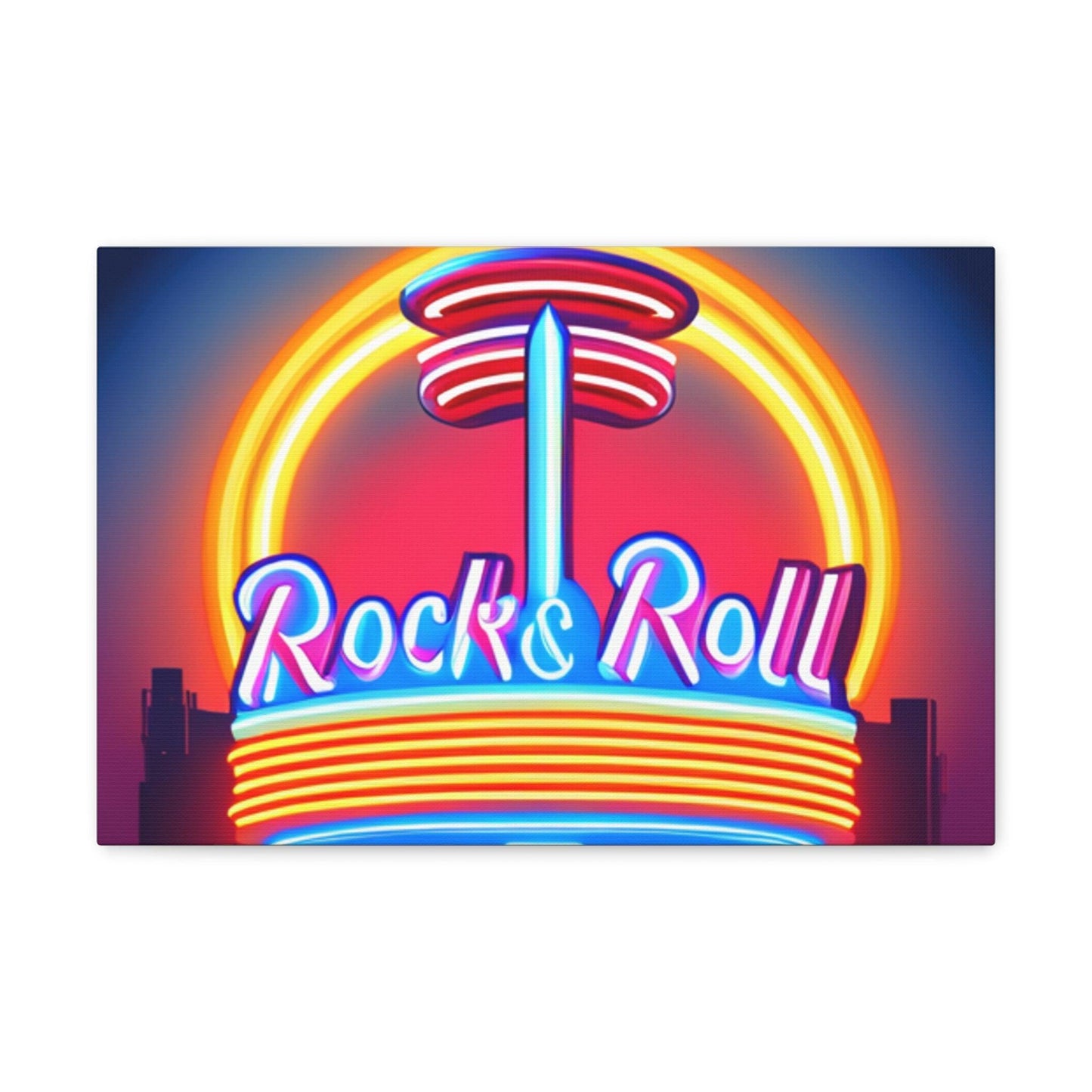 Rock & Roll Diner Canvas Gallery Wraps by Lizard Vigilante - Lizard Vigilante