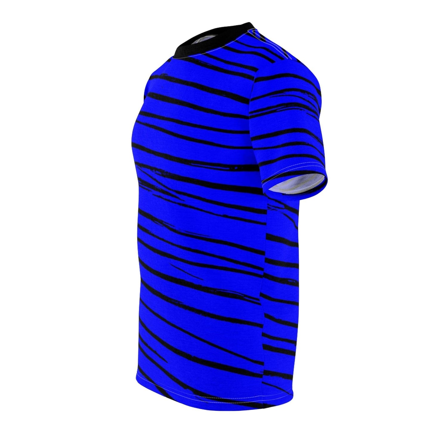 Black & Blue Strips Unisex Tee - Lizard Vigilante