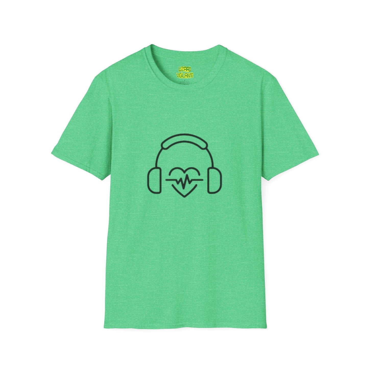 Headphone Love Unisex Softstyle T-Shirt - Lizard Vigilante