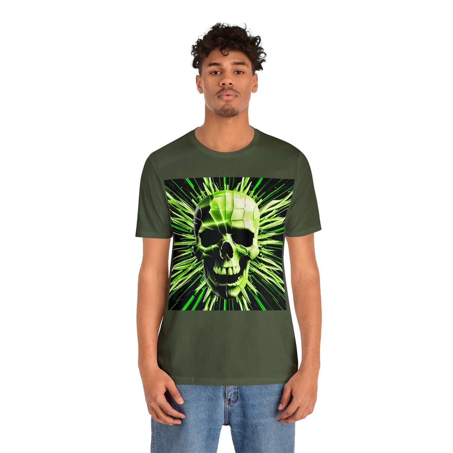 Skull Cracks Unisex Jersey Short Sleeve Tee - Lizard Vigilante