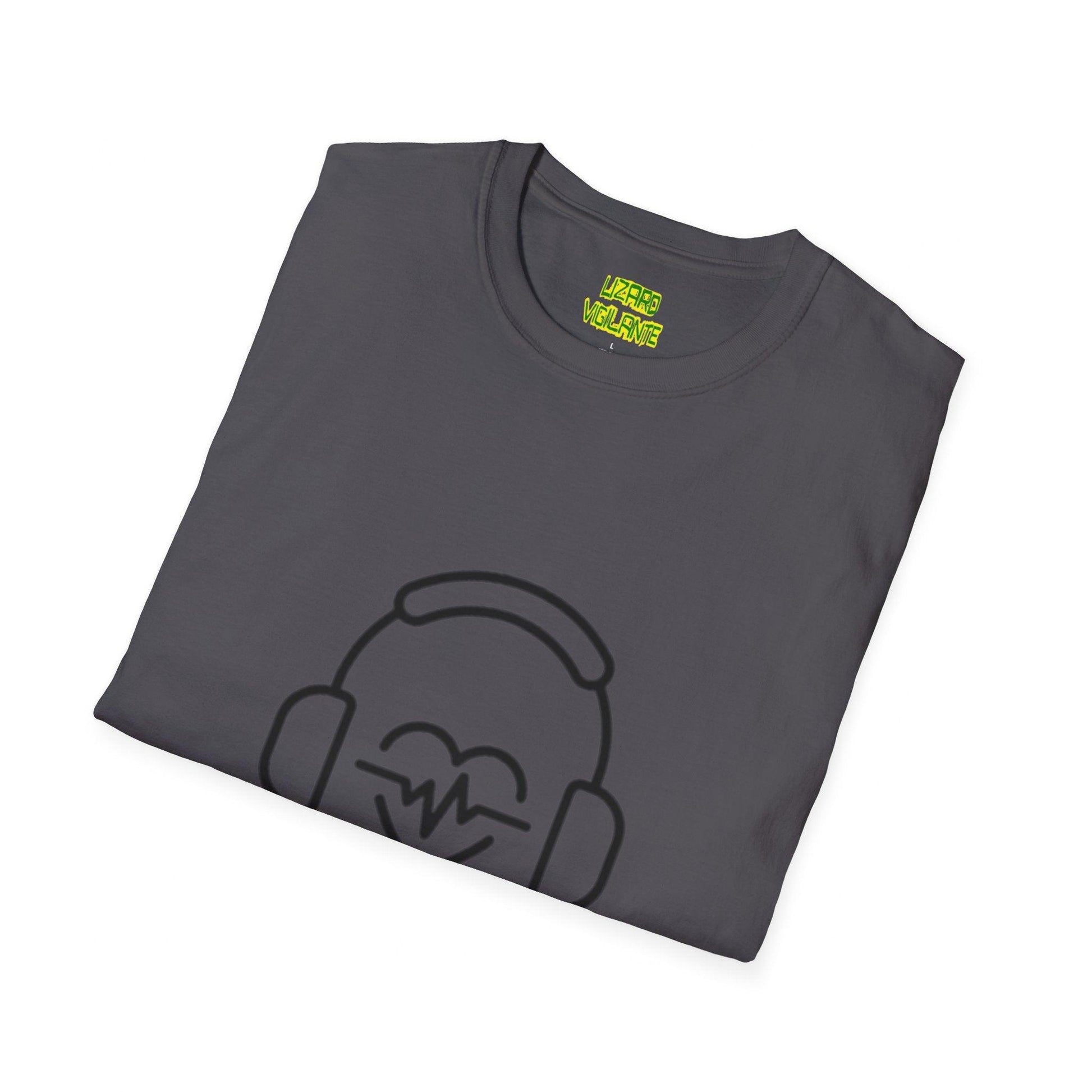 Headphone Love Unisex Softstyle T-Shirt - Lizard Vigilante