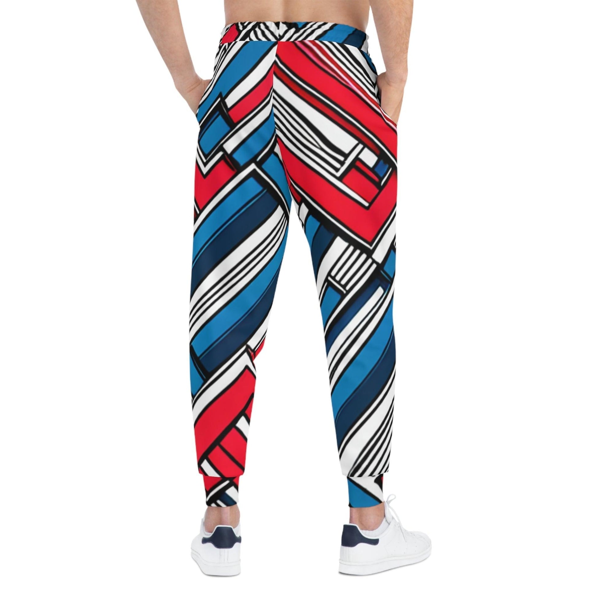 Geometric Patriot Athletic Joggers - Lizard Vigilante