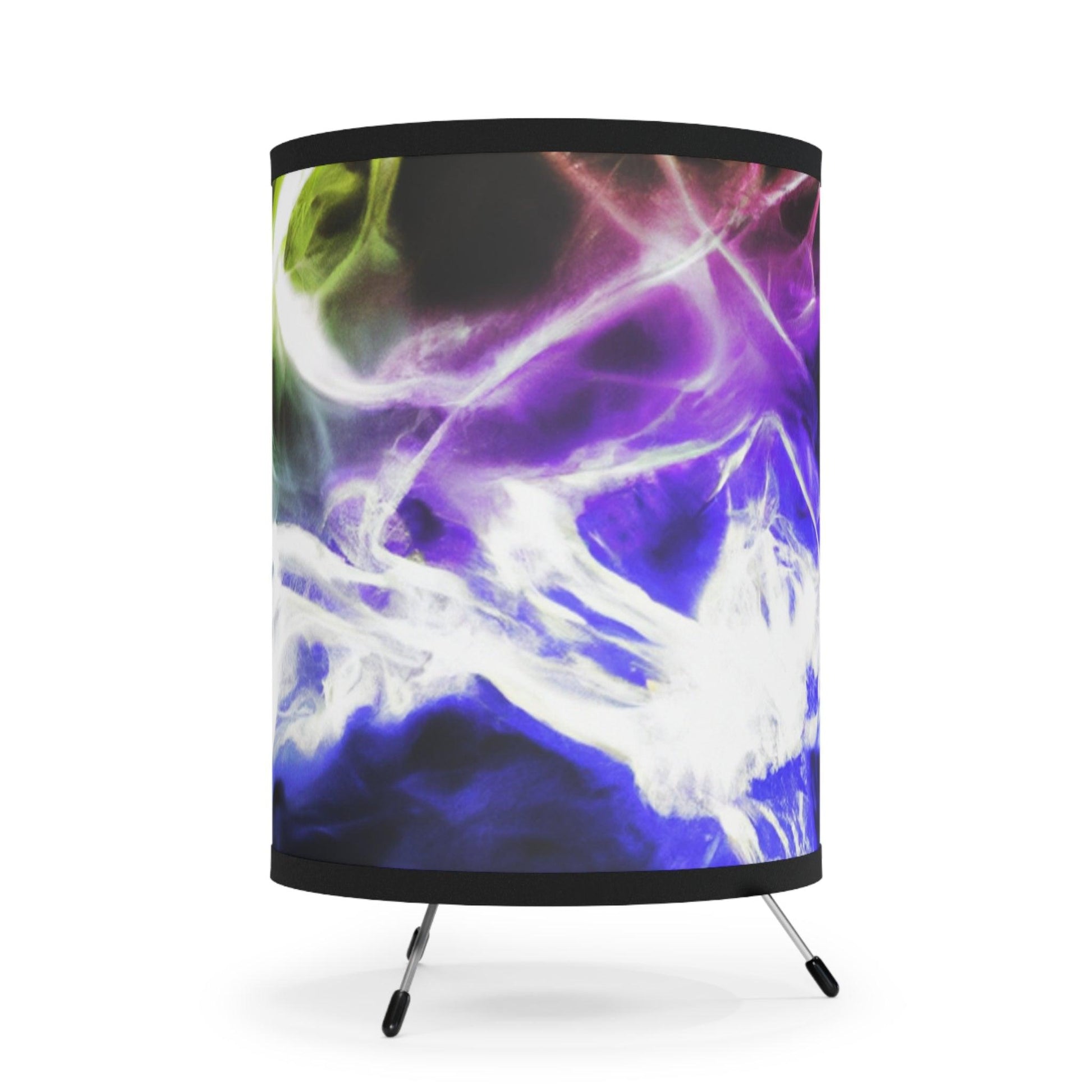 Neon Smoke Show Tripod Lamp with High-Res Printed Shade, US\CA plug - Lizard Vigilante