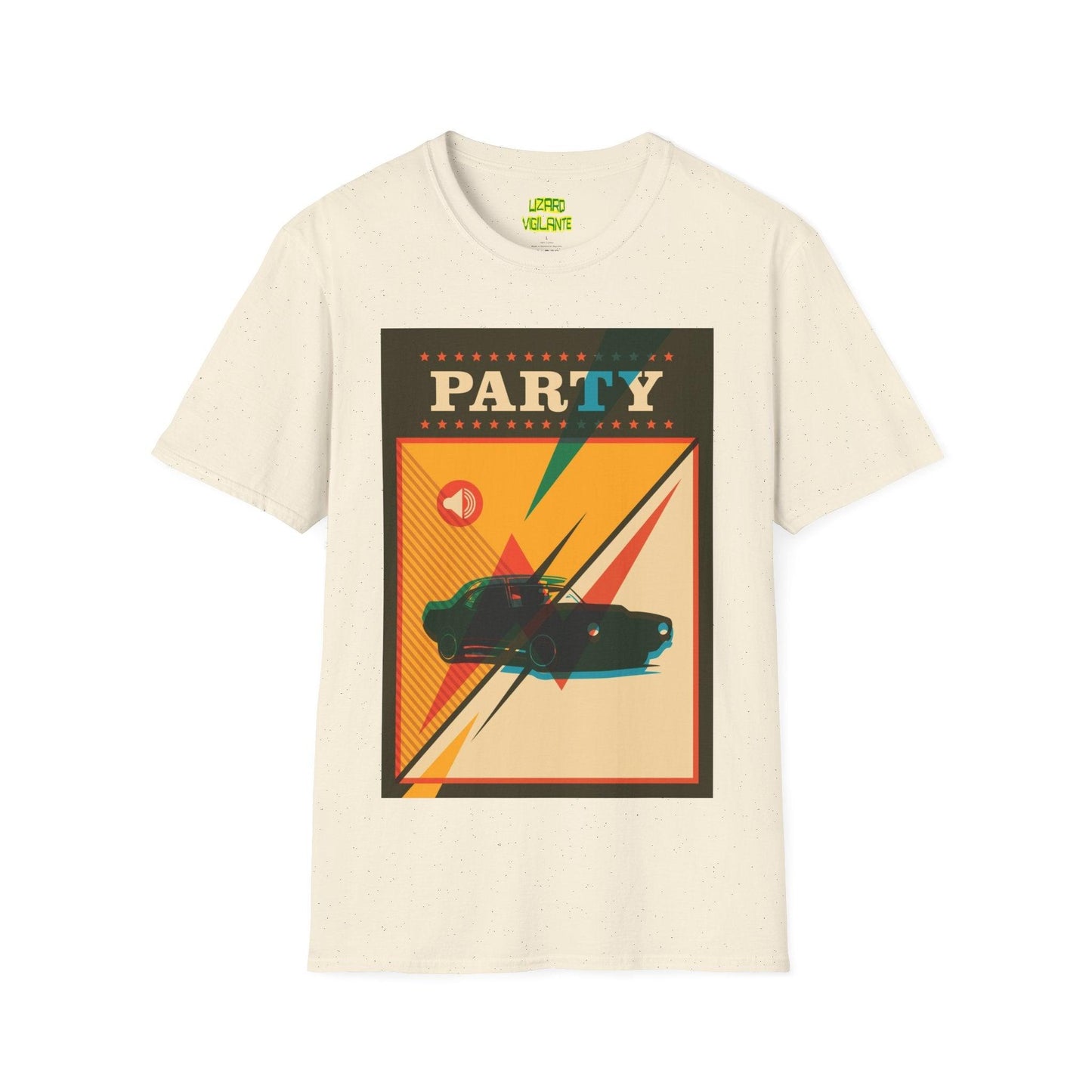 Party Car Graphic Unisex Softstyle T-Shirt - Lizard Vigilante