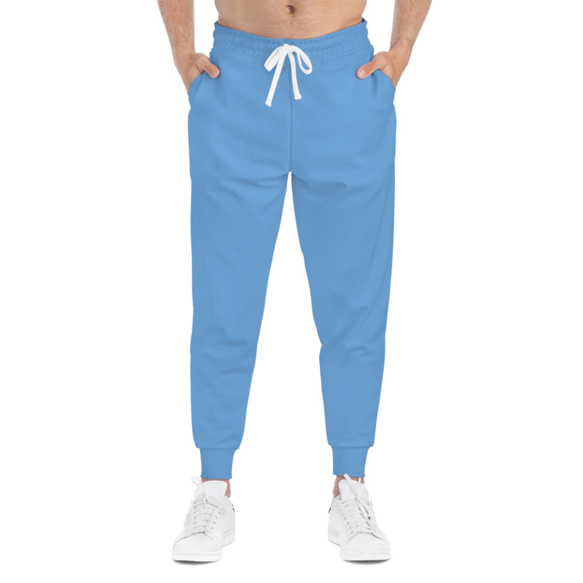 Comfortable Athletic Joggers - Light Blue - Lizard Vigilante