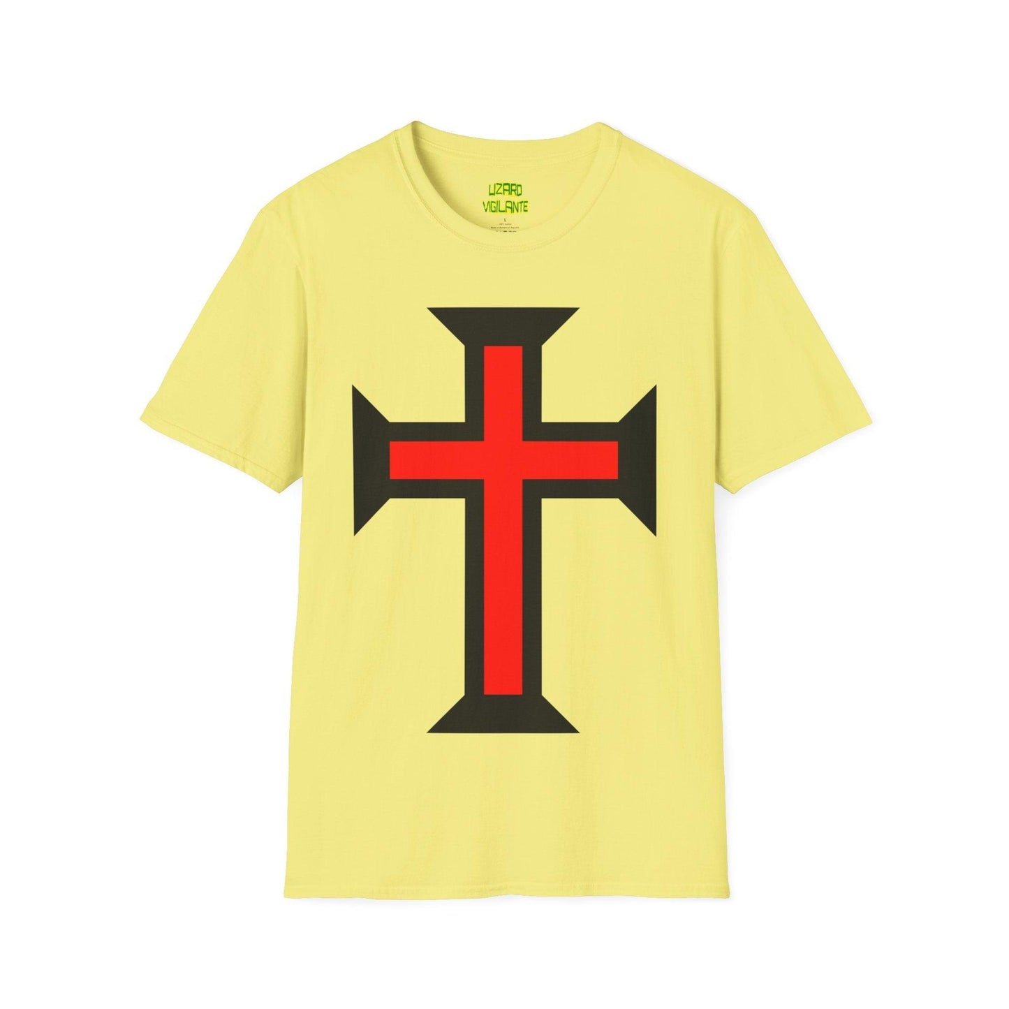 Crimson Cross Unisex Softstyle T-Shirt - Lizard Vigilante