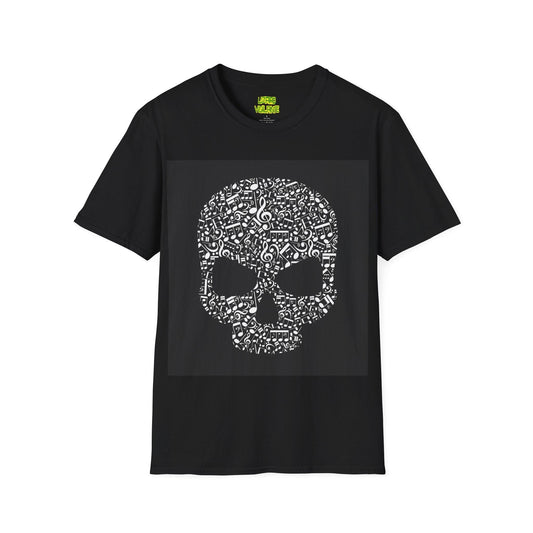 Musical Skull Unisex Softstyle T-Shirt - Lizard Vigilante