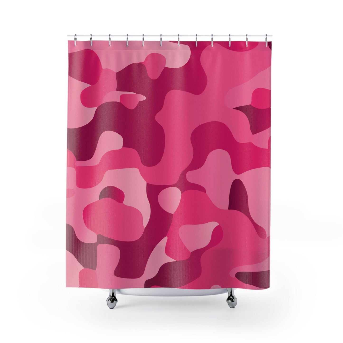 Pink Camo Shower Curtains - Lizard Vigilante