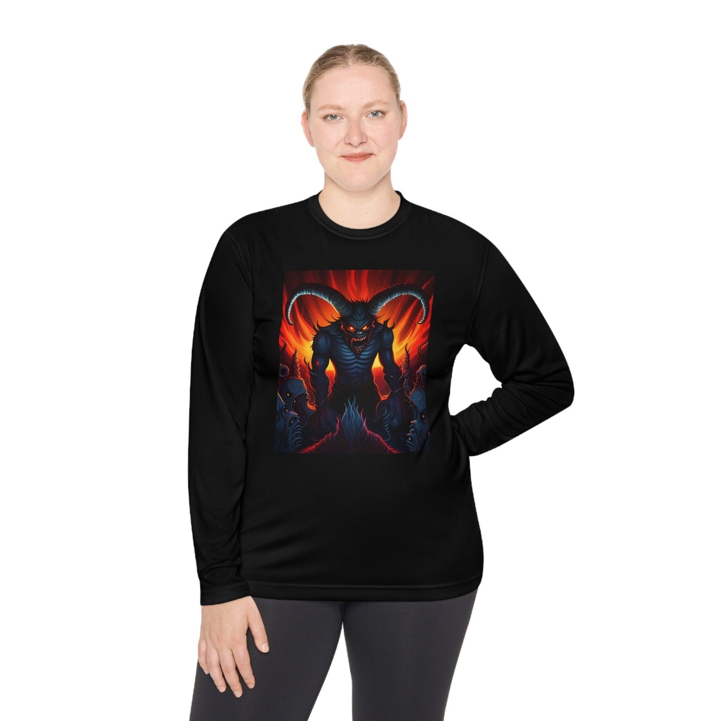 Horny Devil Unisex Lightweight Long Sleeve Tee - Lizard Vigilante