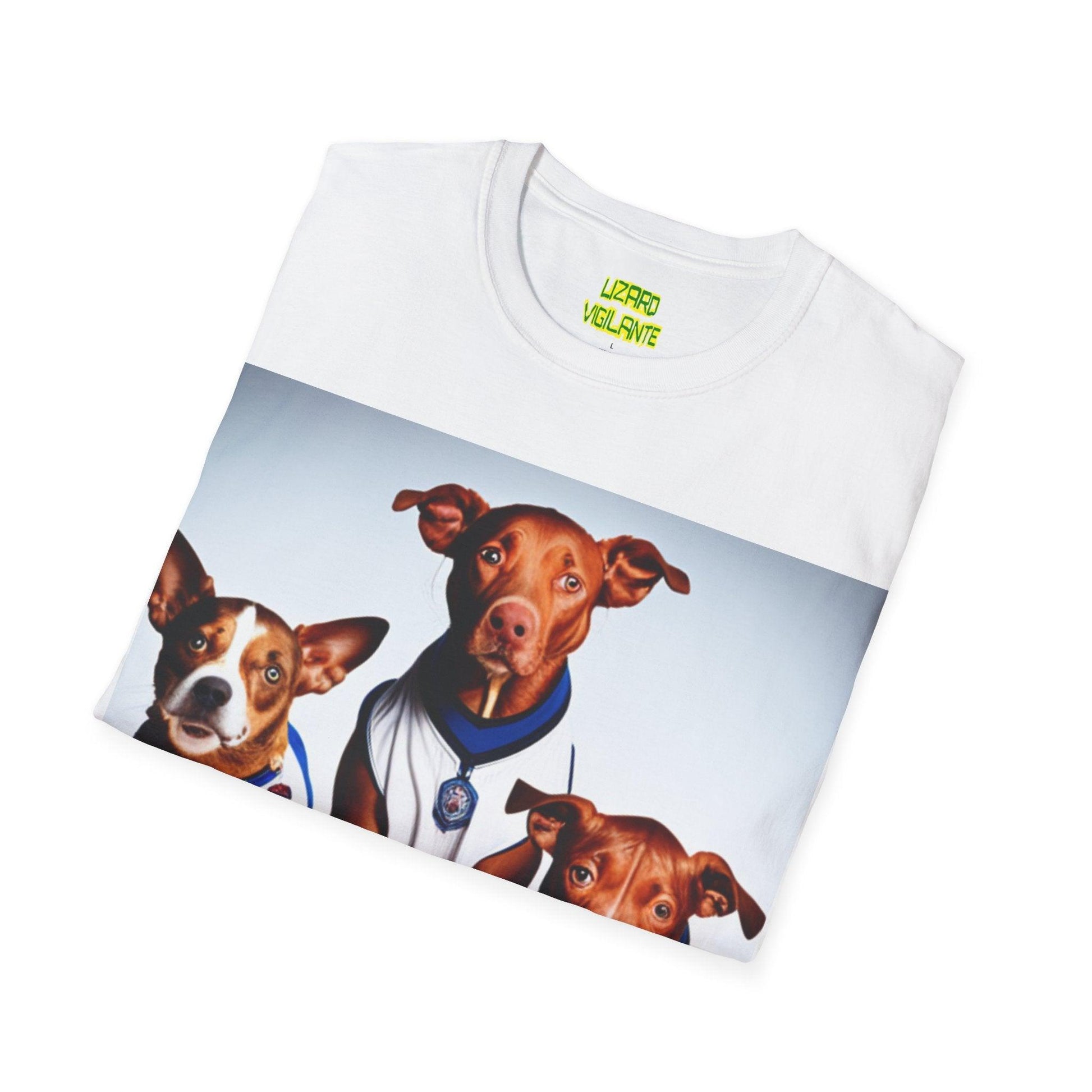 DBA Basketball Association Dogs League Unisex Softstyle T-Shirt - Lizard Vigilante