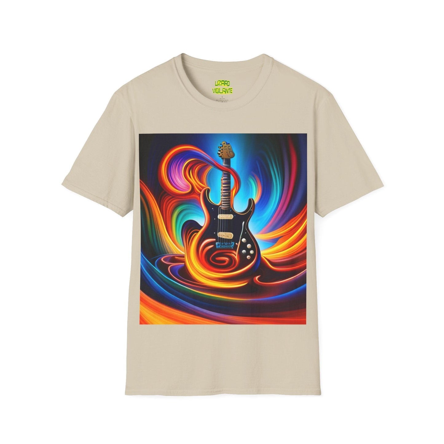 Tornado Guitar Unisex Softstyle T-Shirt - Lizard Vigilante