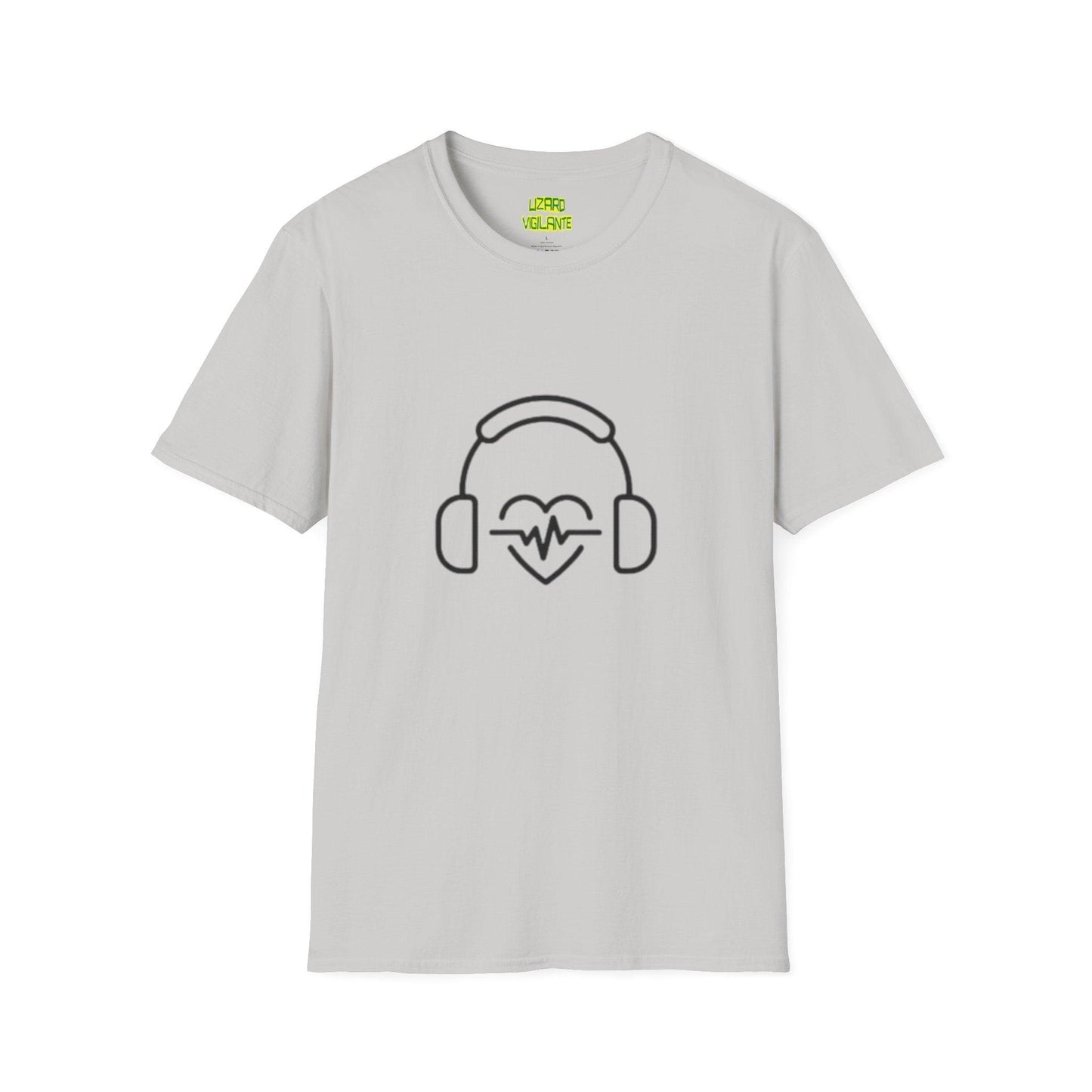 Headphone Love Unisex Softstyle T-Shirt - Lizard Vigilante