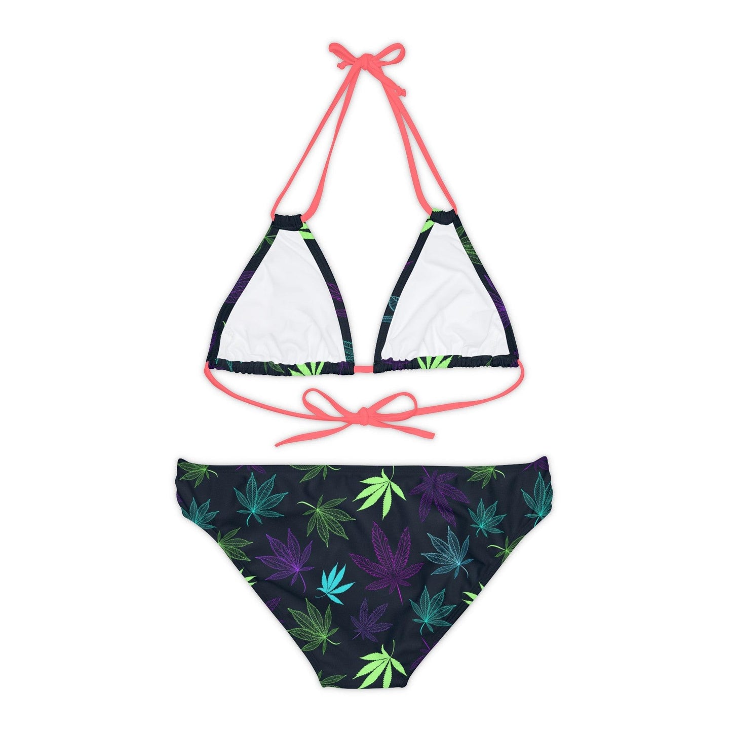 Happy Strappy Pot Leaf Bikini Set | We'd Buy - Premium All Over Prints from Printify - Just $62.99! Shop now at Lizard Vigilante