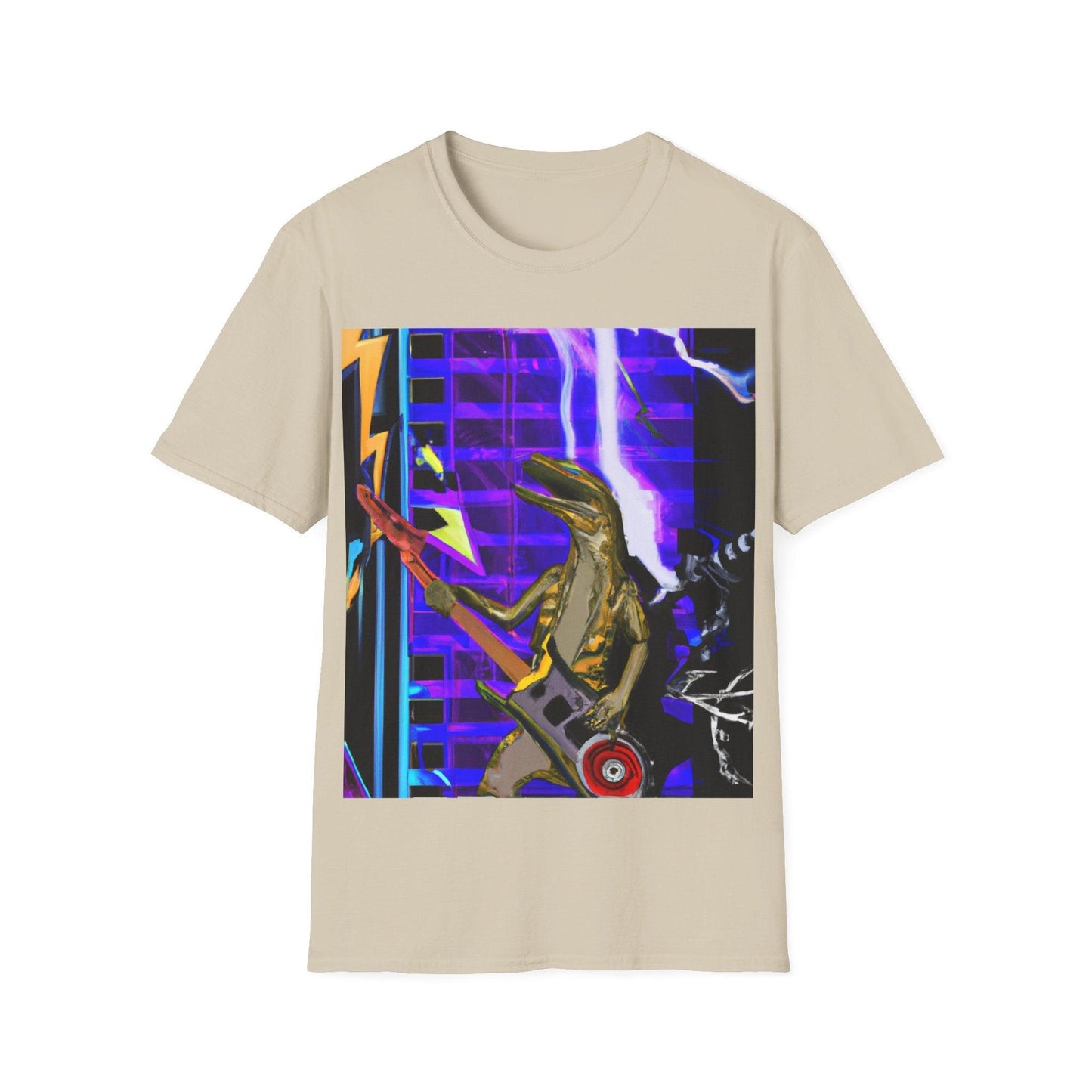 Lizard Zapped Vigilante Unisex Softstyle T-Shirt - Lizard Vigilante