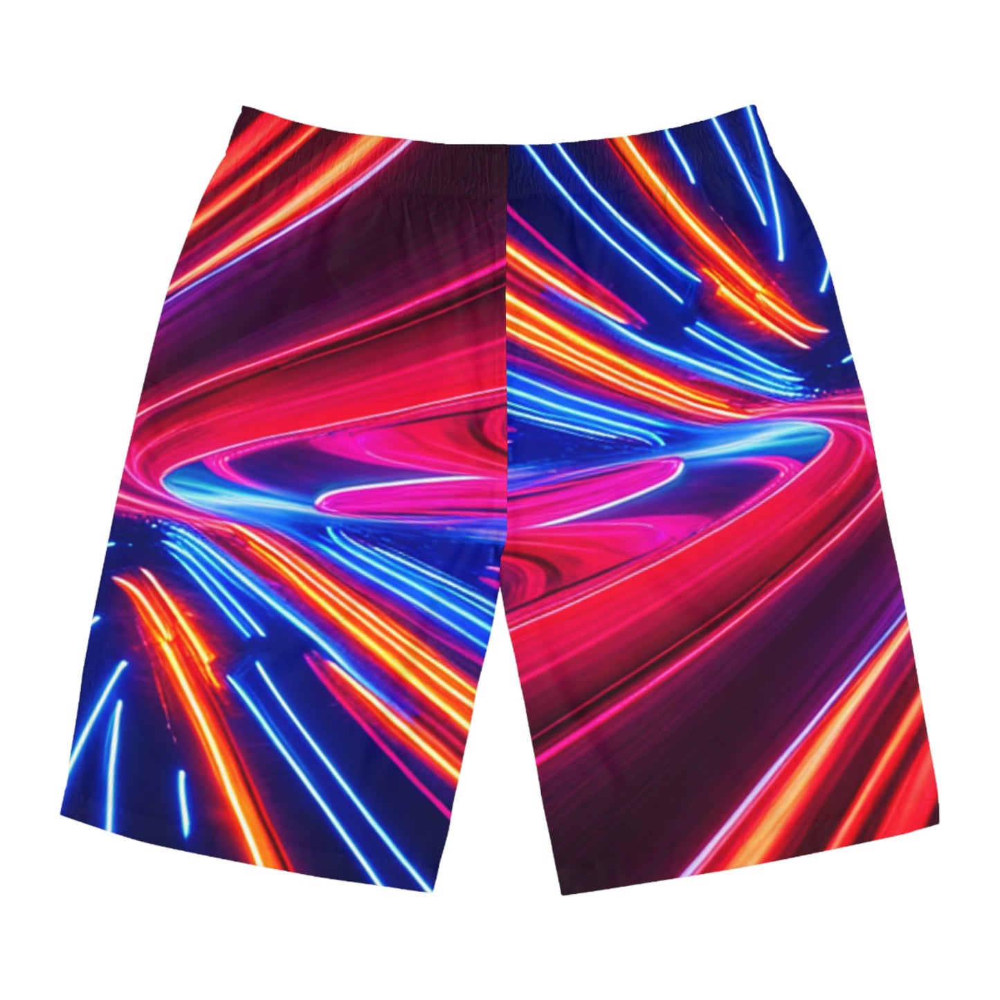 Neon Racing Men's Board Shorts (AOP) - Lizard Vigilante