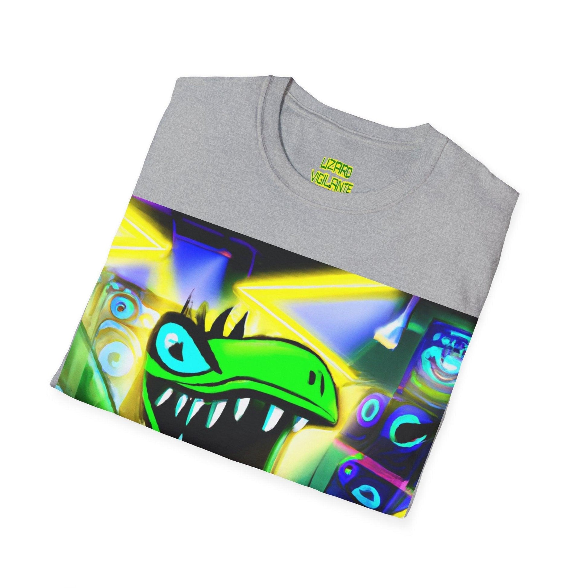 Metal Lizard Unisex Softstyle T-Shirt - Lizard Vigilante