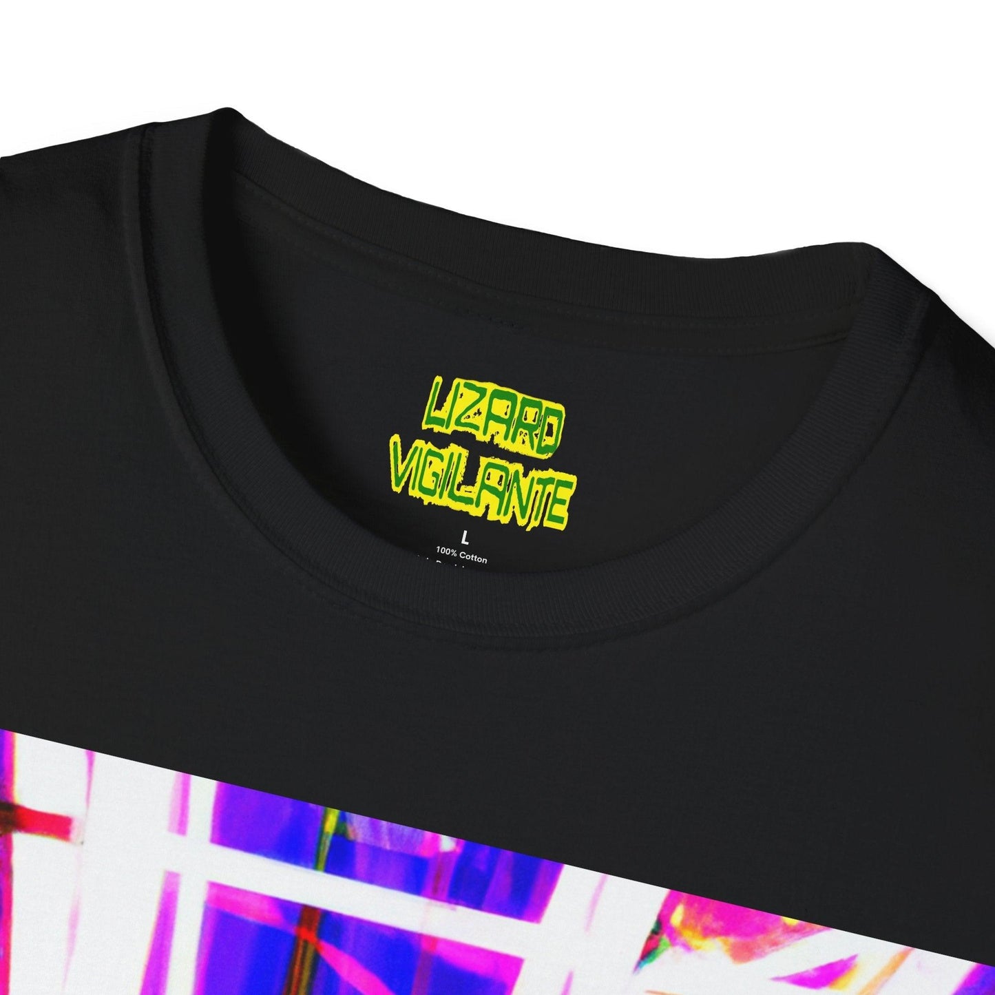 Neon Jail BoomBox Unisex Softstyle T-Shirt - Lizard Vigilante