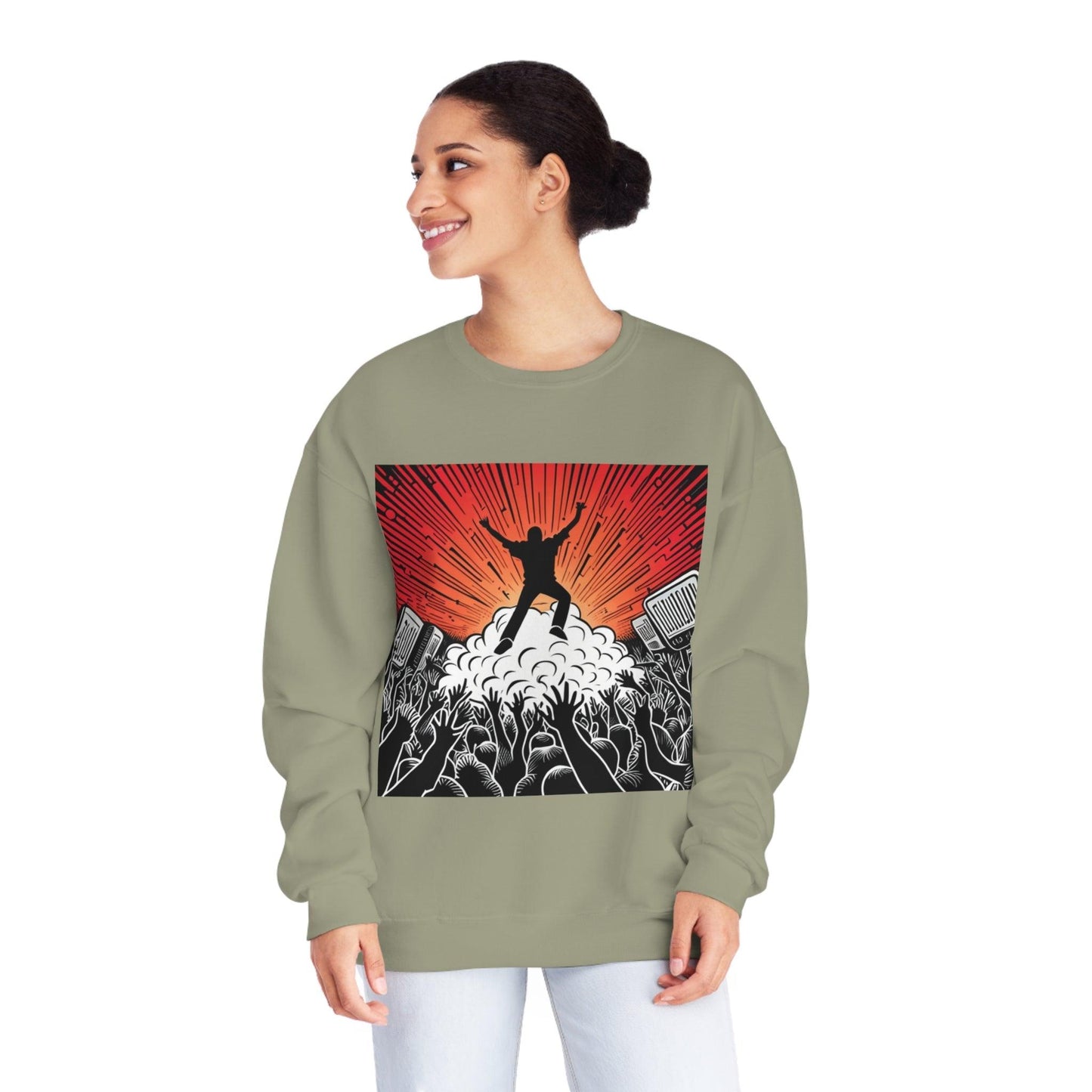 Metal Concert Unisex NuBlend® Crewneck Sweatshirt - Lizard Vigilante