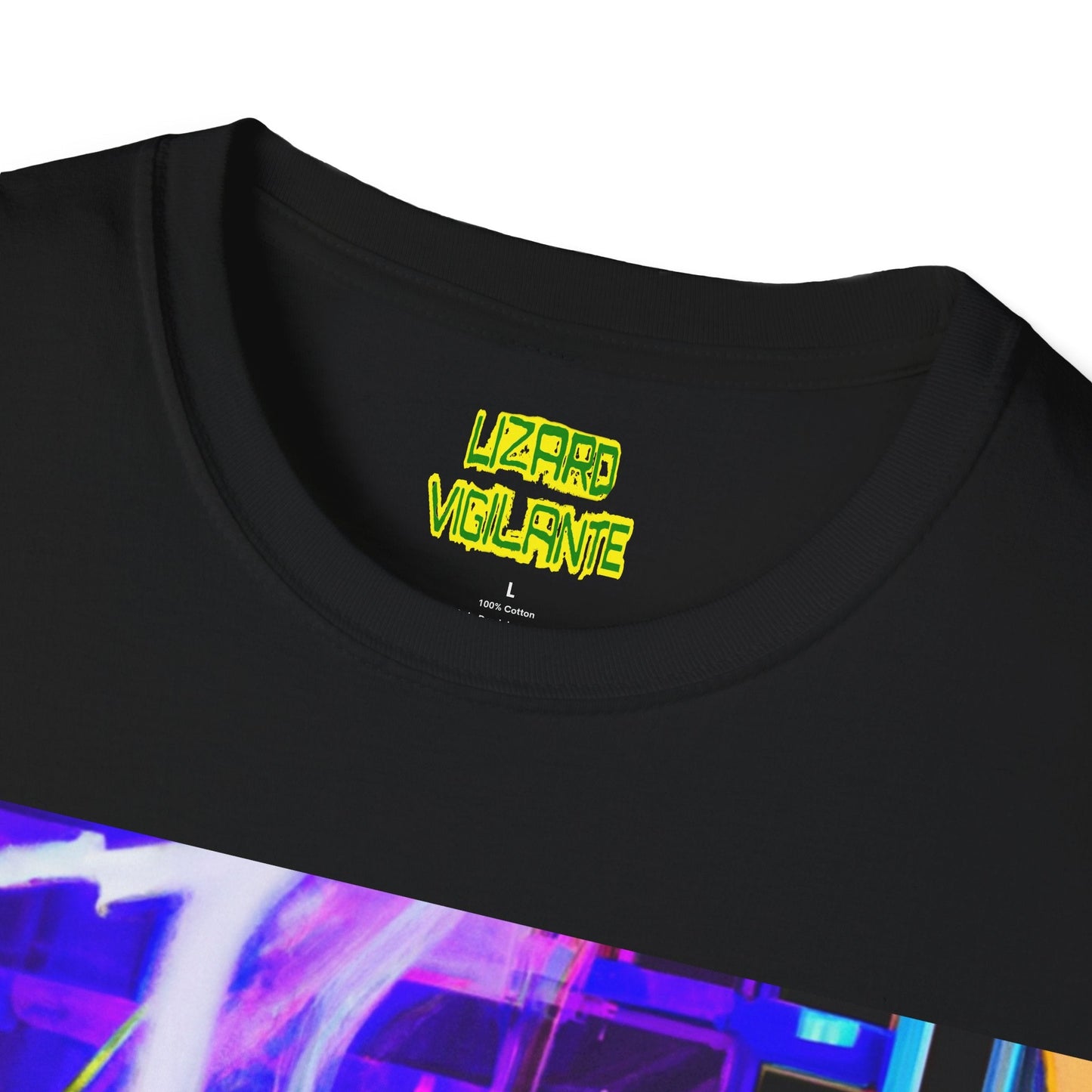 Electric Lizard Vigilante Unisex Softstyle T-Shirt - Lizard Vigilante