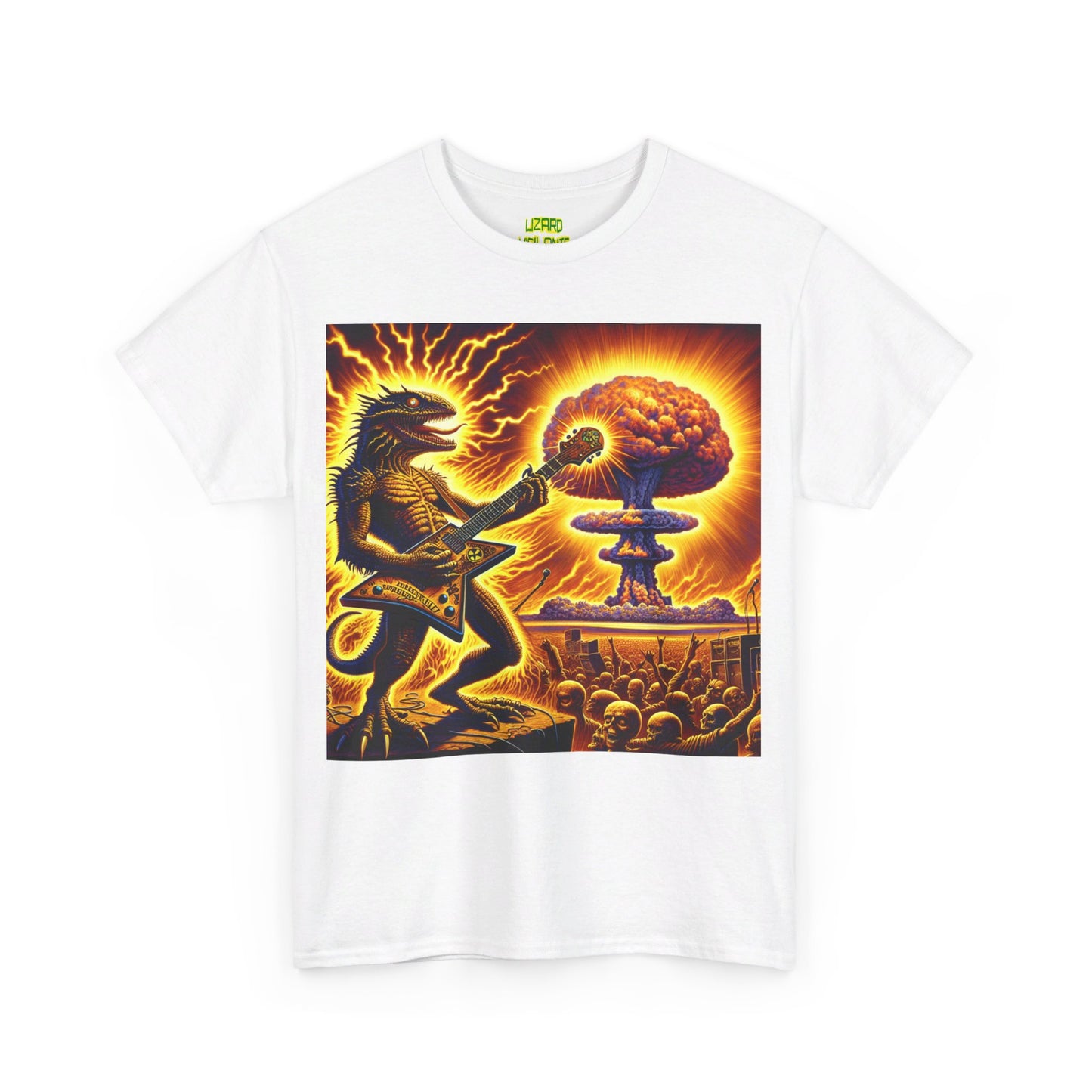 Lizard F. Bomb Unisex Heavy Cotton Tee - Premium T-Shirt from Printify - Just $25.35! Shop now at Lizard Vigilante