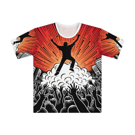 Metal Concert Men's Loose T-shirt (AOP) - Lizard Vigilante