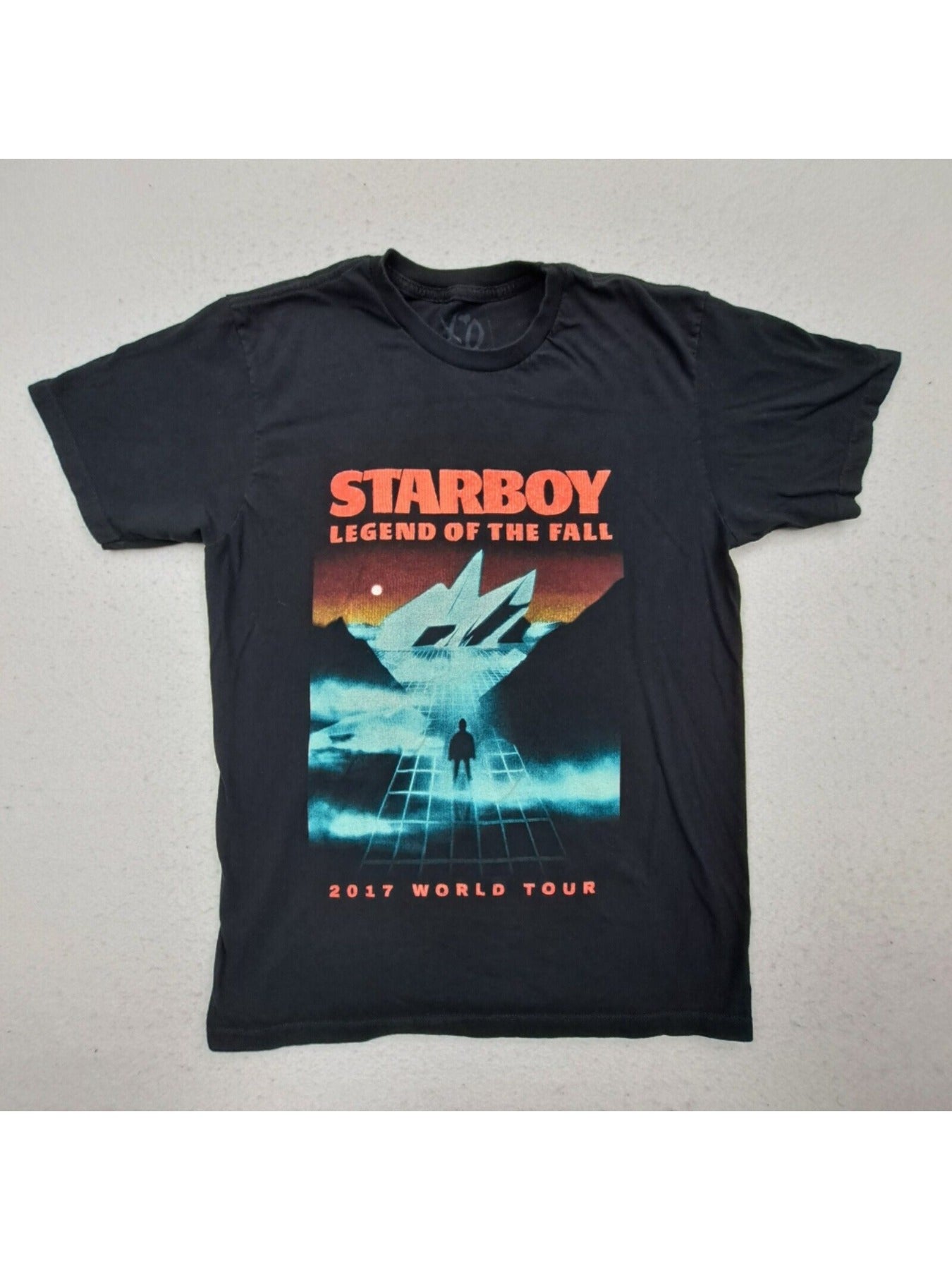 The Weeknd T-Shirt Men Medium Black Starboy 2017 Tour Concert Rap Tee Graphic XO - Premium  from Lizard Vigilante - Just $19.99! Shop now at Lizard Vigilante