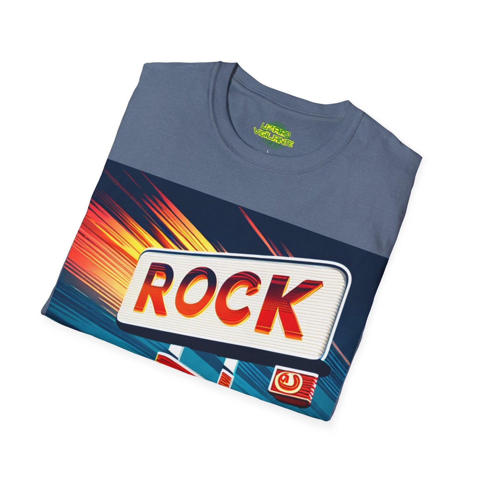 Rock Station Unisex Softstyle T-Shirt - Lizard Vigilante