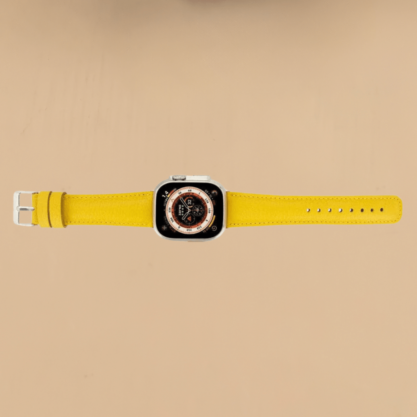 Apple Watch Yellow Leather Strap - Boston