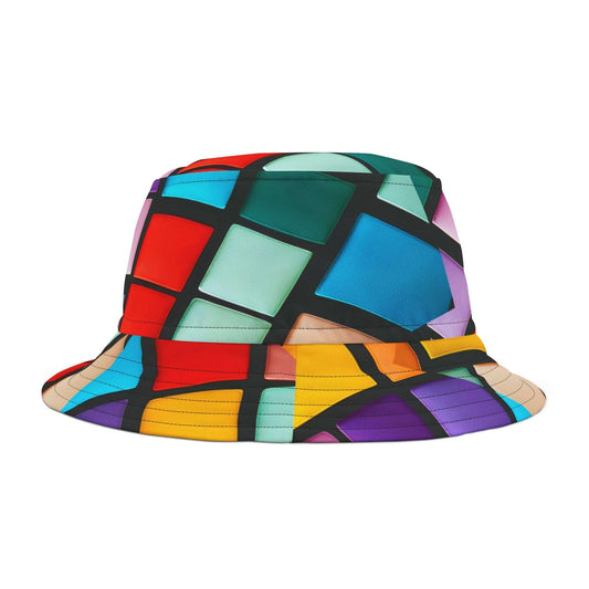 80s Buttons Bucket Hat (AOP) - Lizard Vigilante