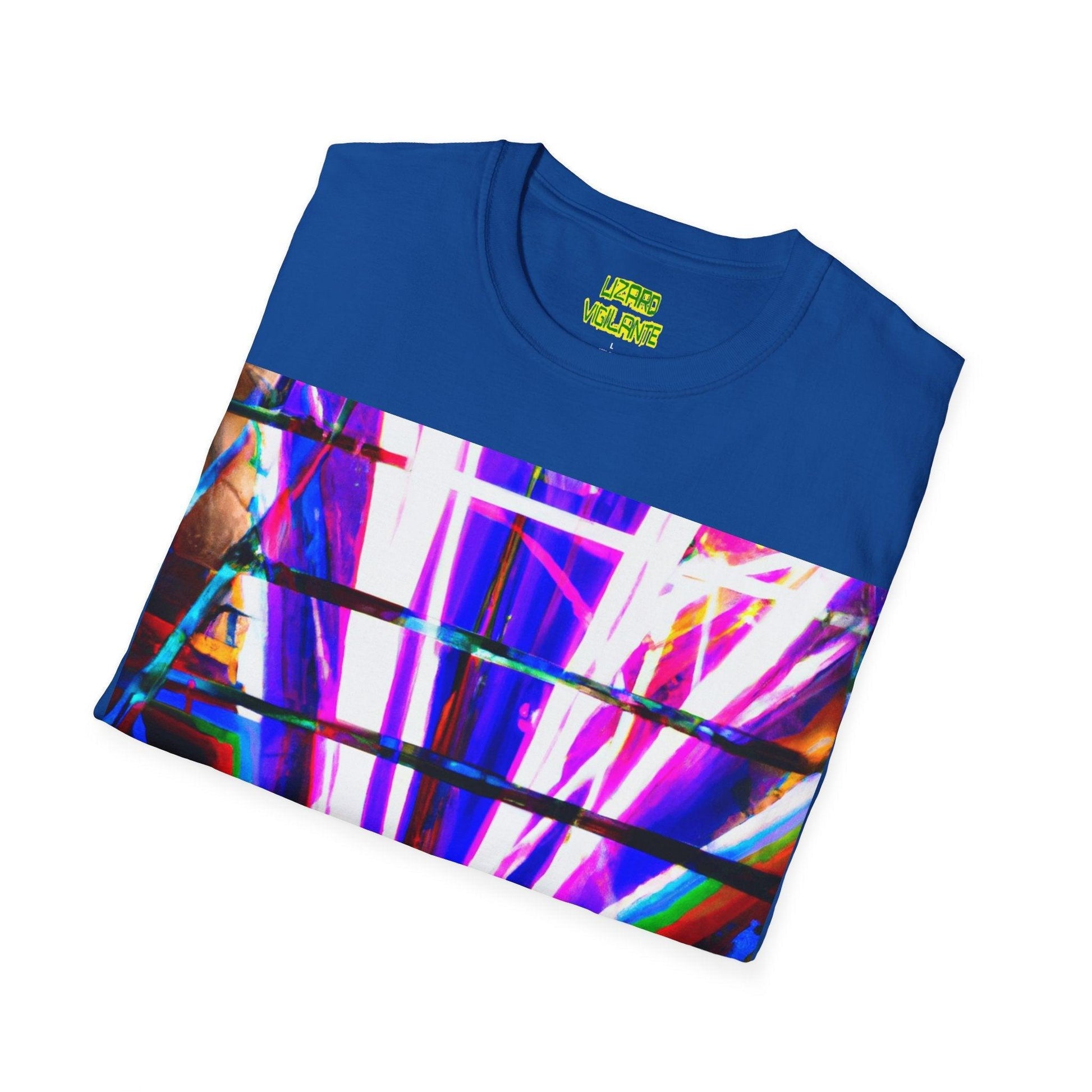 Neon Jail BoomBox Unisex Softstyle T-Shirt - Lizard Vigilante