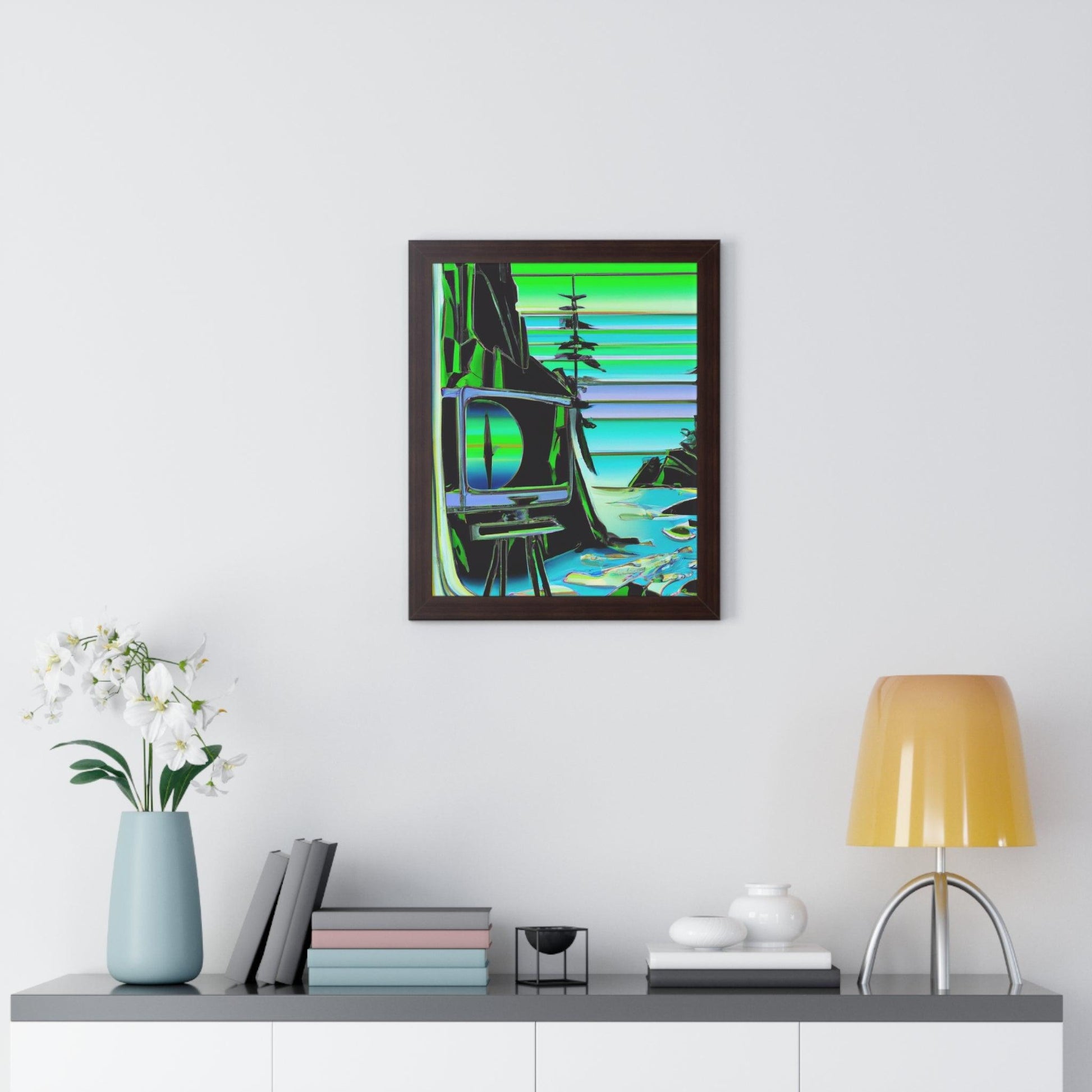 TVtv Framed Vertical Poster - Lizard Vigilante