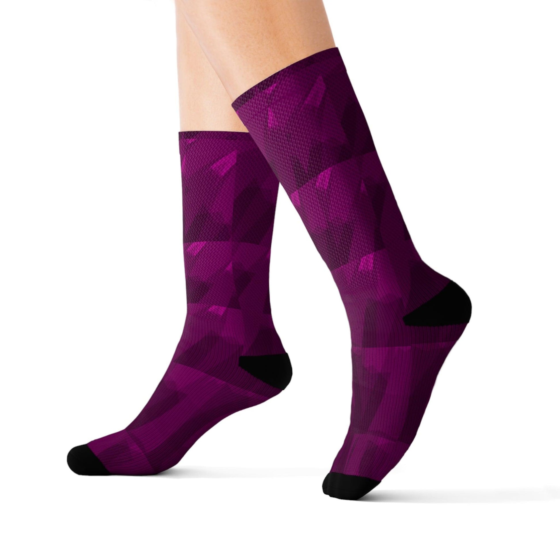 Purple Shower Sublimation Socks - Lizard Vigilante