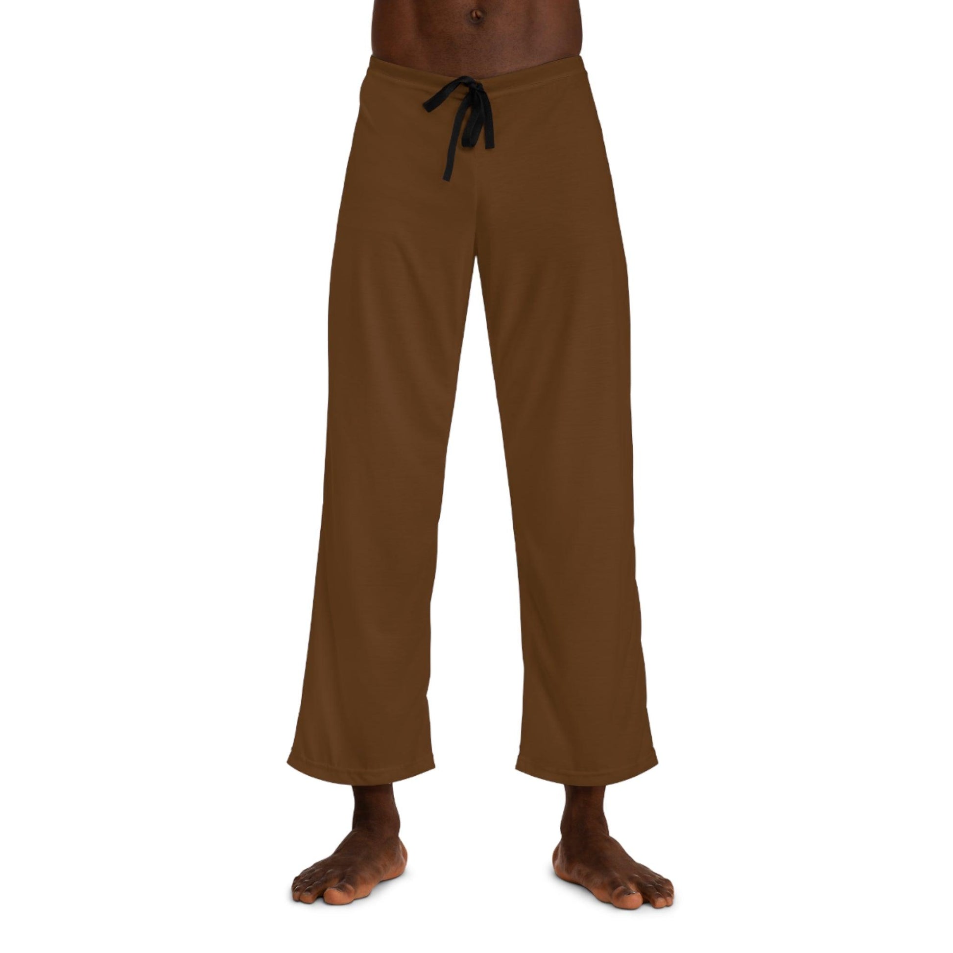 Men's Pajama Pants - Brown - Lizard Vigilante