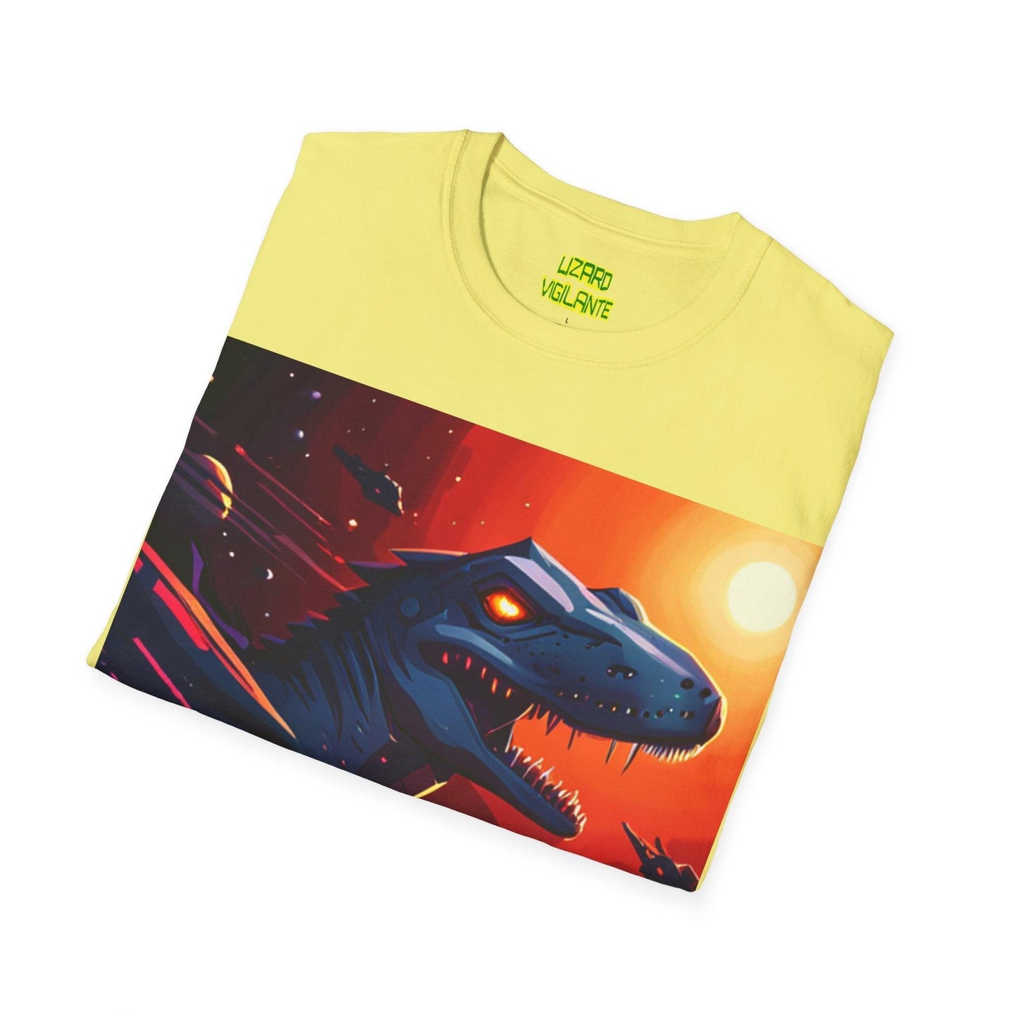 Space Lizard Vigilante Unisex Softstyle T-Shirt - Lizard Vigilante