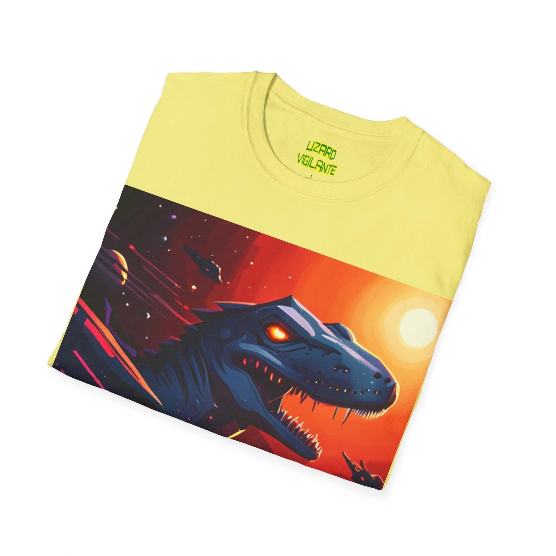 Space Lizard Vigilante Unisex Softstyle T-Shirt - Lizard Vigilante