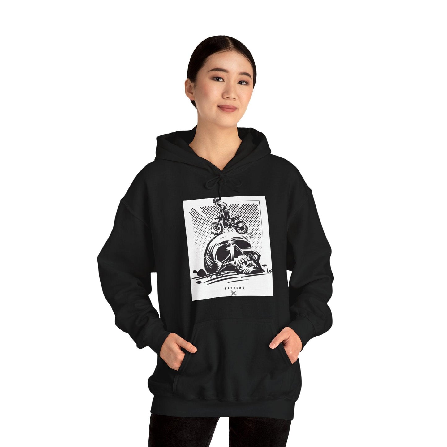 Off Road Skull Unisex Heavy Blend™ Hooded Sweatshirt - Lizard Vigilante