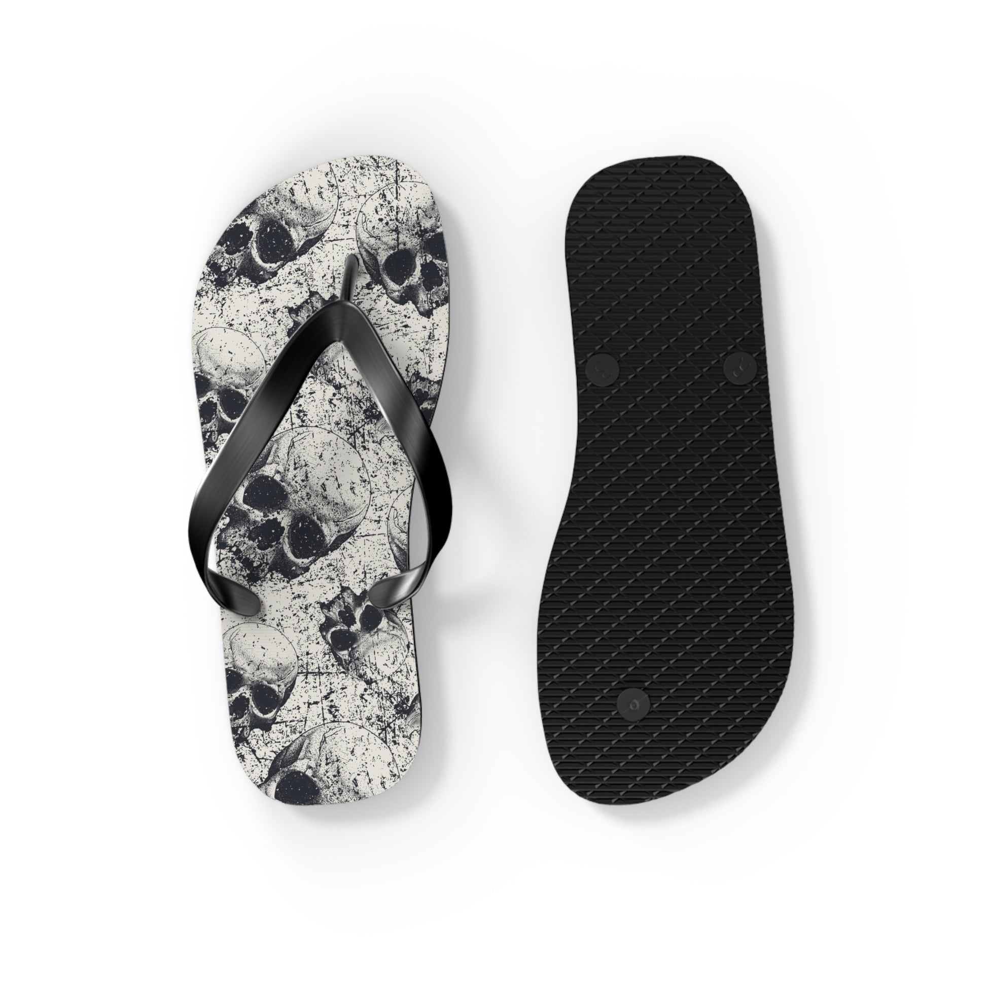 Ancient Skulls Flip Flops - Premium Shoes from Printify - Just $27.99! Shop now at Lizard Vigilante