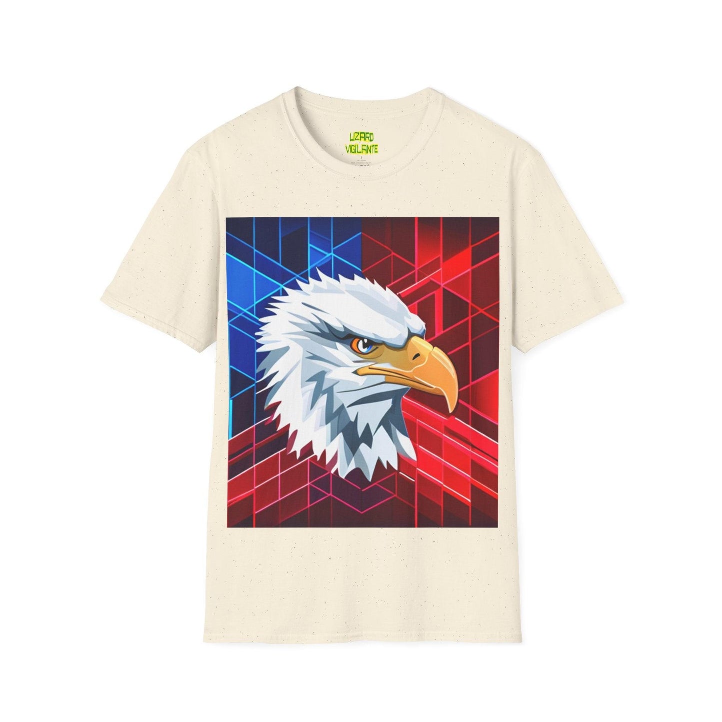 Geometric Eagle Bird Unisex Softstyle T-Shirt - Lizard Vigilante