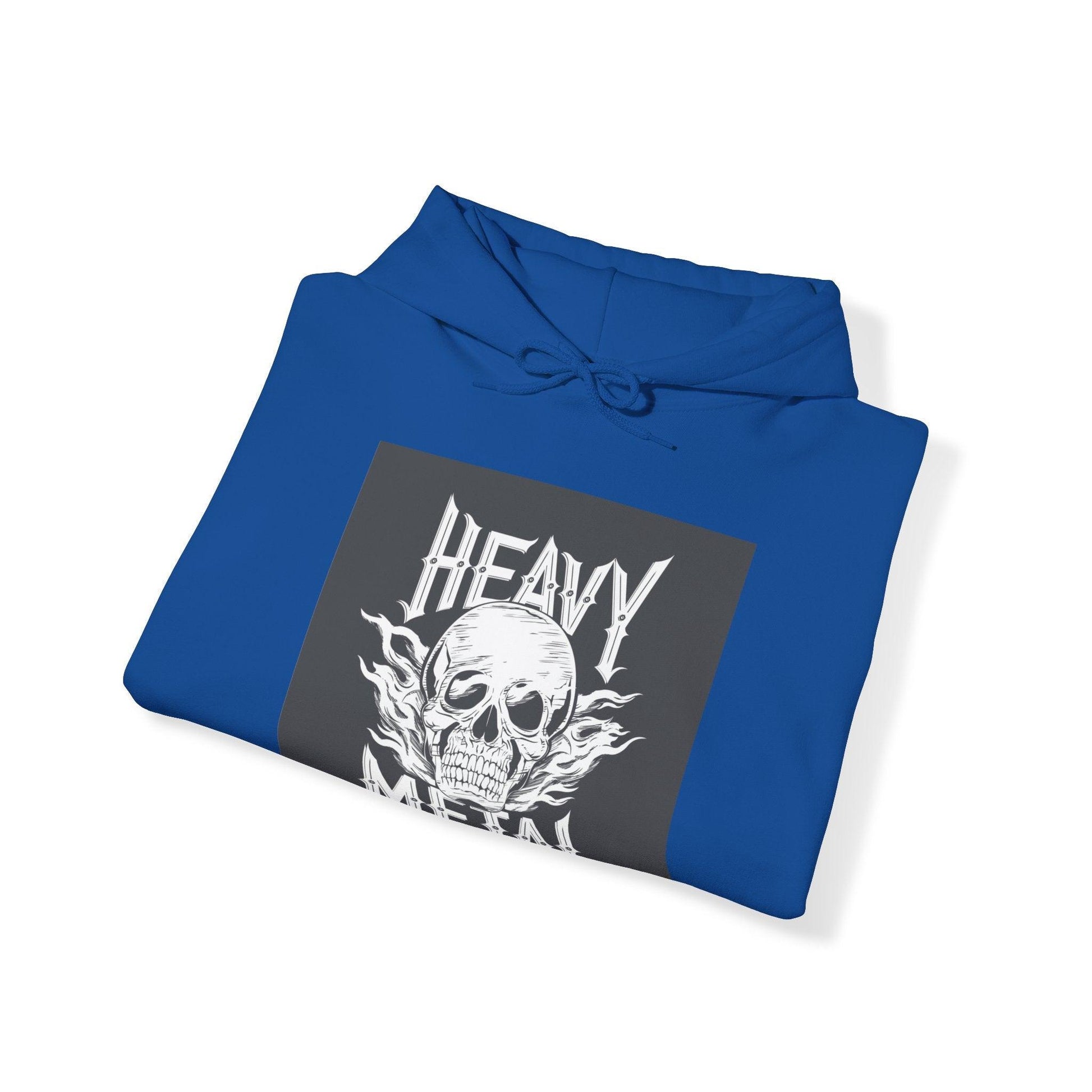 Heavy Metal Skull Unisex Heavy Blend™ Hooded Sweatshirt - Lizard Vigilante